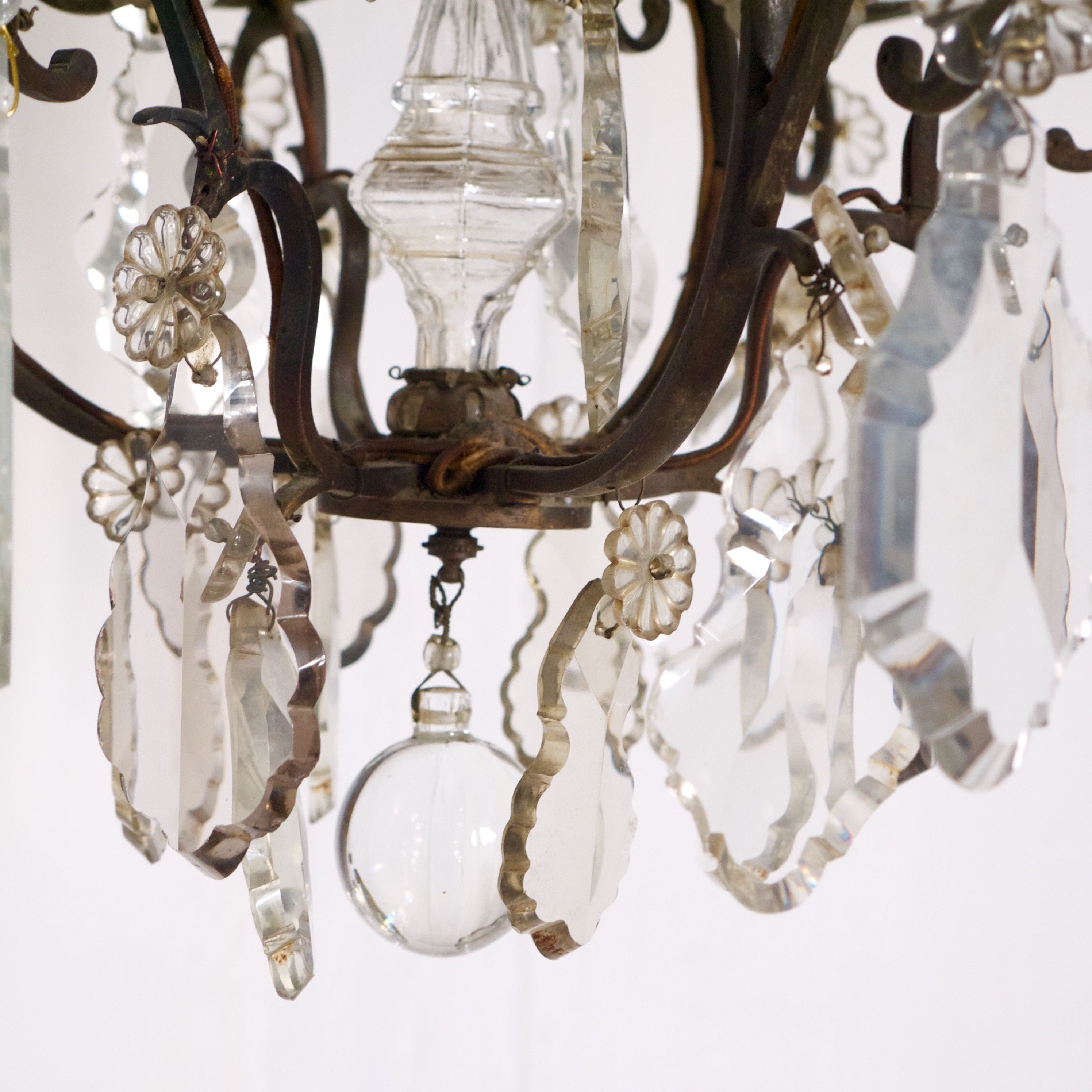 Antique Crystal French Bronze Chandelier Omero Home In French Bronze Chandelier (View 13 of 15)