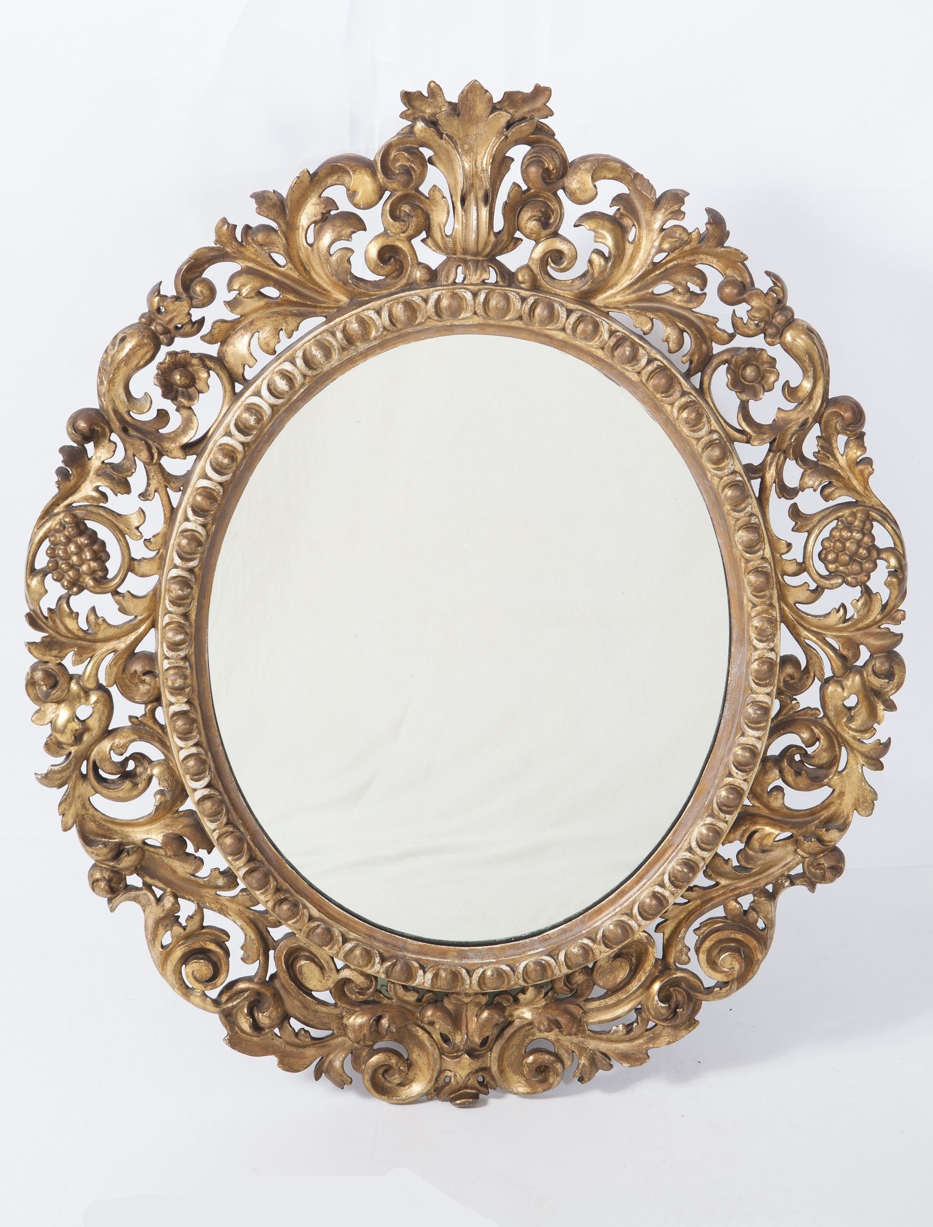 Antique Iron Mirror Antique Cast Iron Ornate Swivel Spinning Regarding Vintage Mirrors (View 12 of 15)