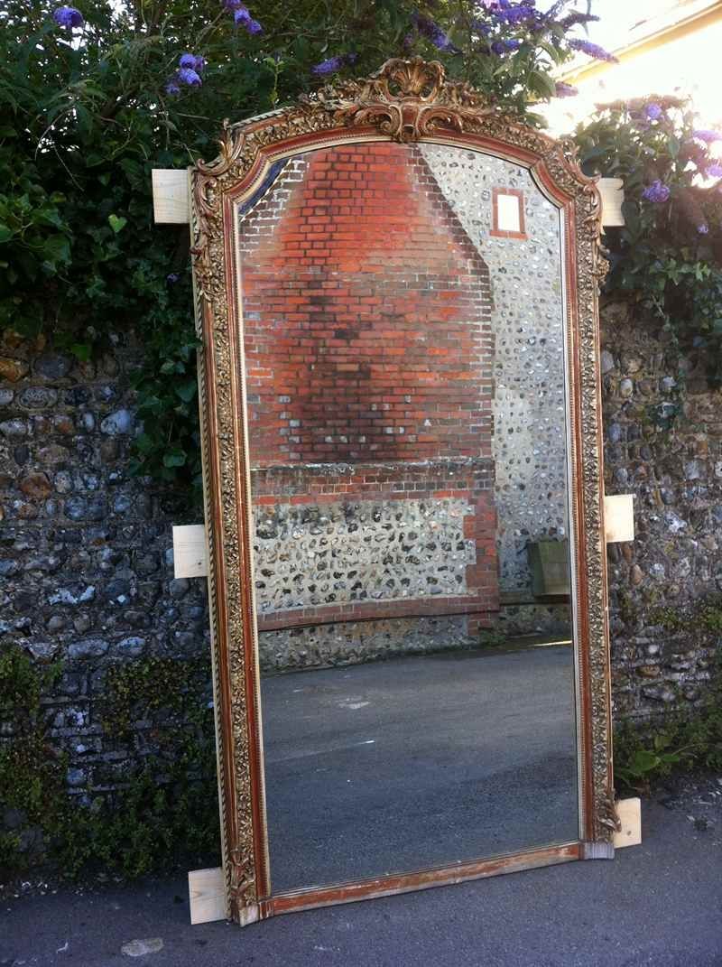 Antique Large French Gilt Ornate Wall Mirror Antique All Our Pertaining To Antique Large Mirror (View 5 of 15)