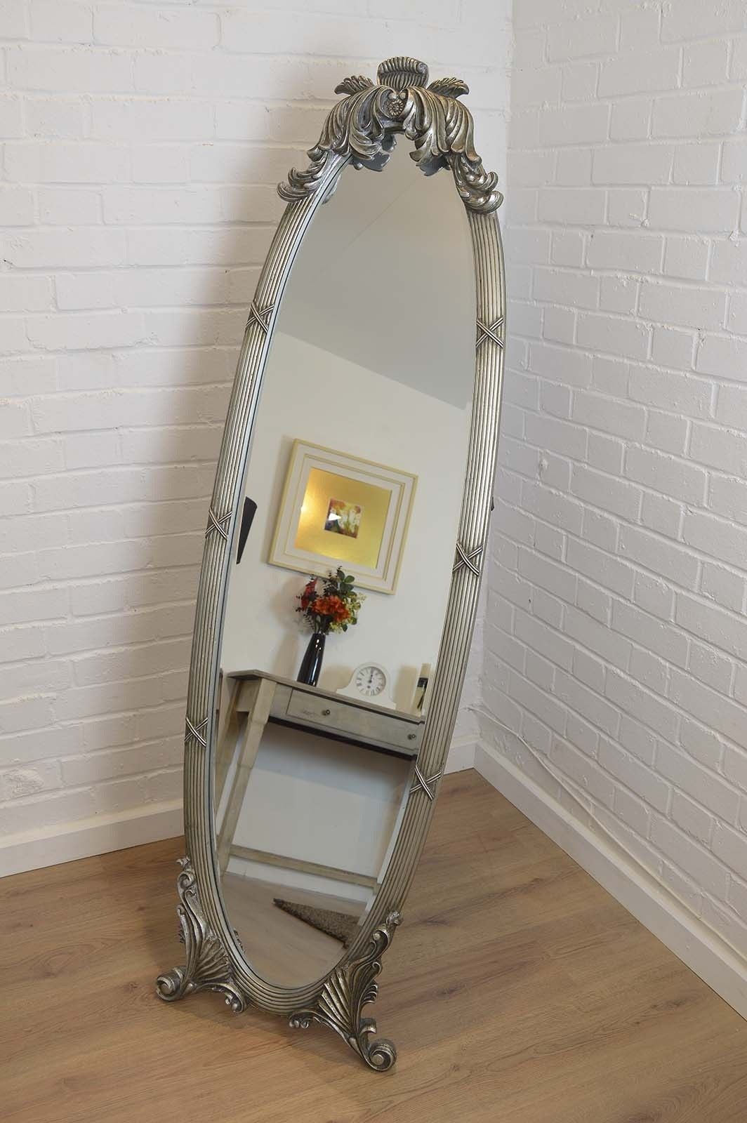 Antique Mirror Stand Best Antique 2017 Regarding Silver Cheval Mirror (View 2 of 15)