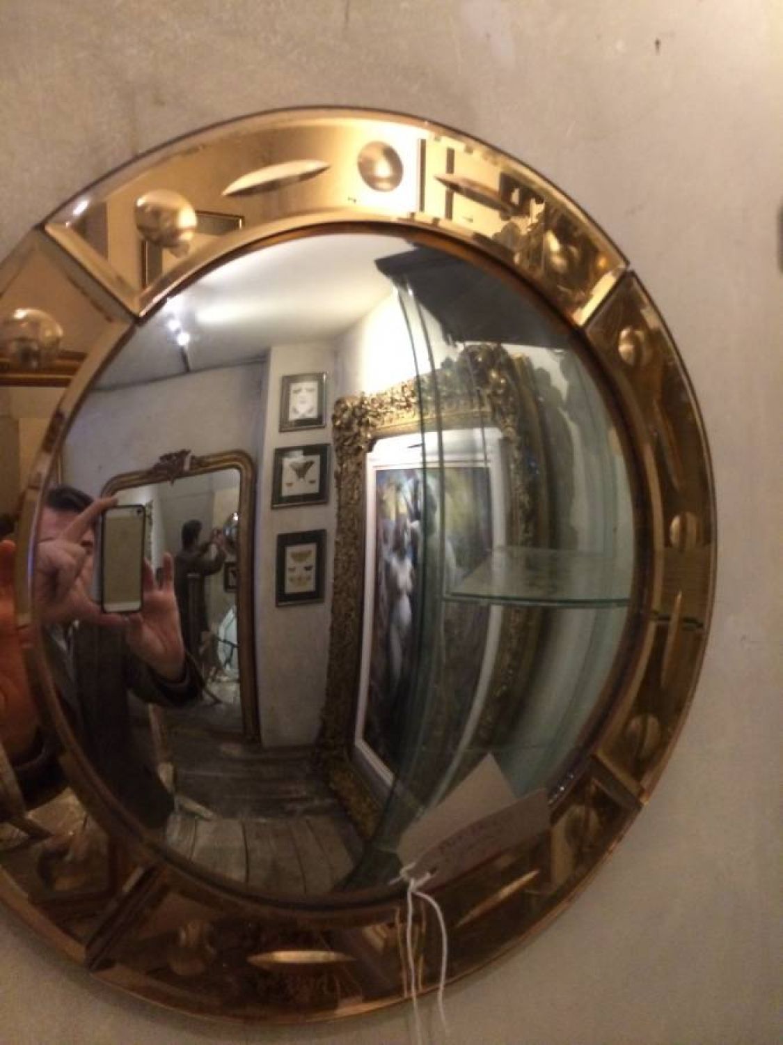 Art Deco Convex Mirror In Decorative With Regard To Convex Decorative Mirror (View 5 of 15)