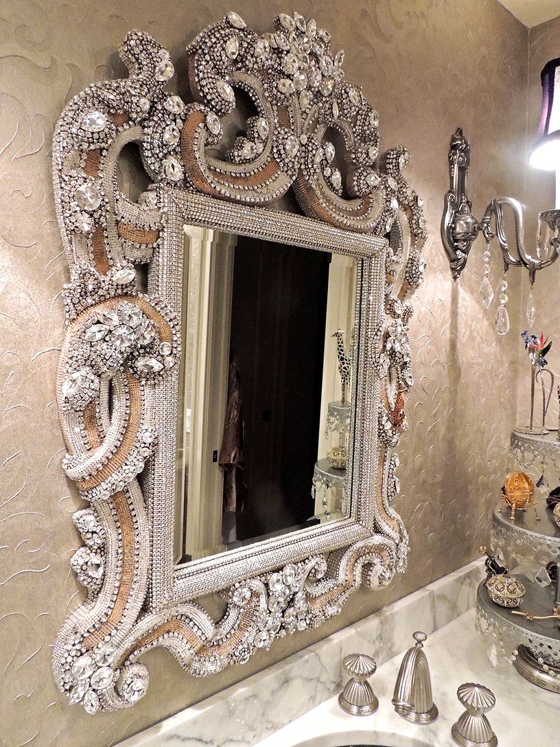 Awesome Swarovski And Vintage Jewellery Mirror Douglas Cloutier In Swarovski Mirrors (View 3 of 15)