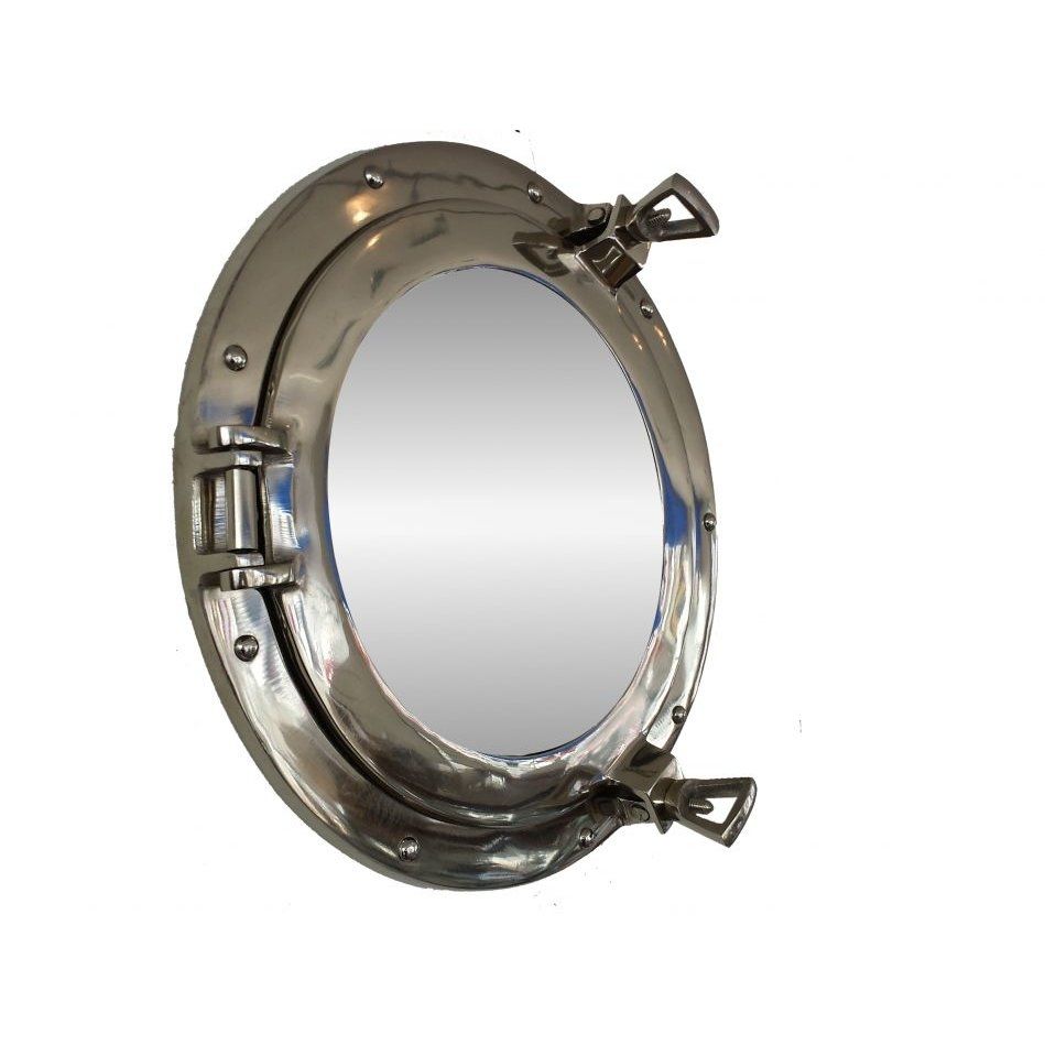 Beachcrest Home Round Chrome Porthole Mirror Reviews Wayfair In Chrome Porthole Mirror (View 2 of 15)