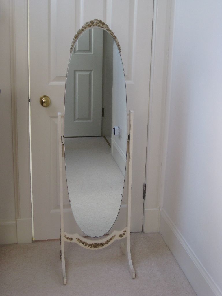 Beautiful Full Length Free Standing Vintage Mirror 1940s In Free Standing Antique Mirror (Photo 11 of 15)