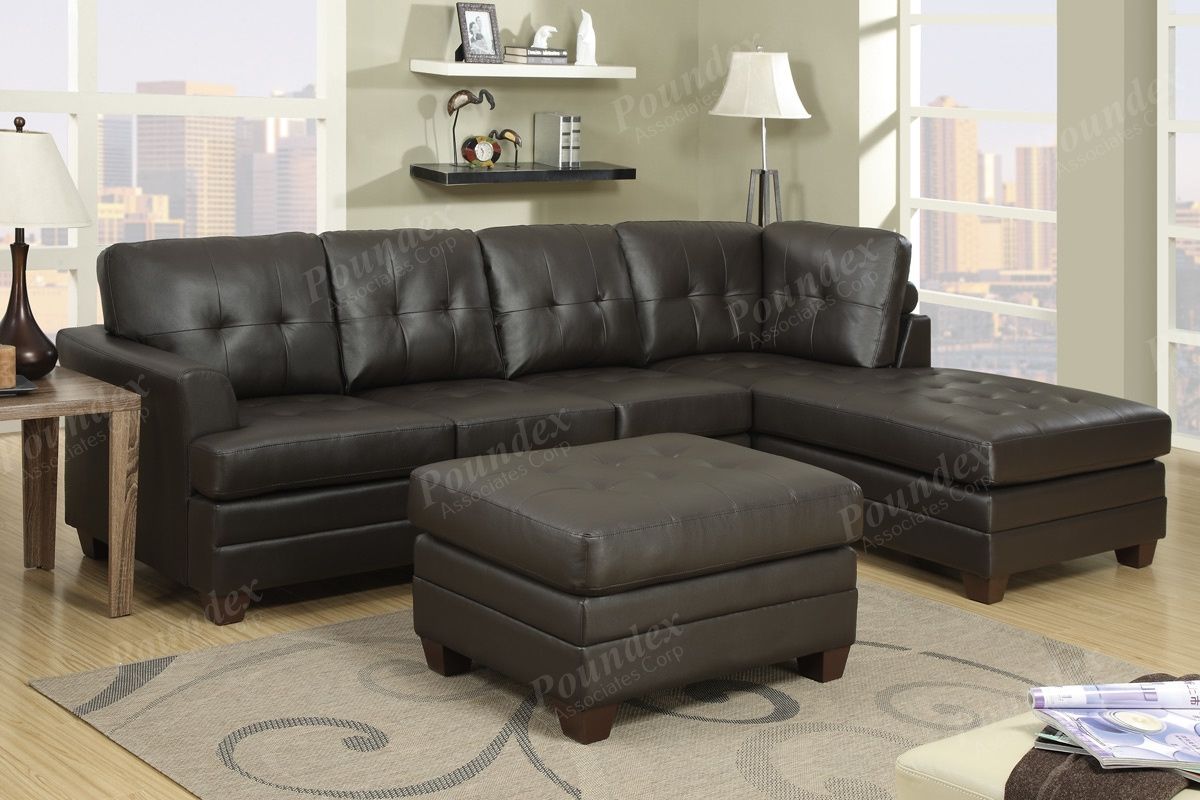 Beautiful Sectional Sofas Tampa 47 For Diana Dark Brown Leather Inside Diana Dark Brown Leather Sectional Sofa Set (View 1 of 15)