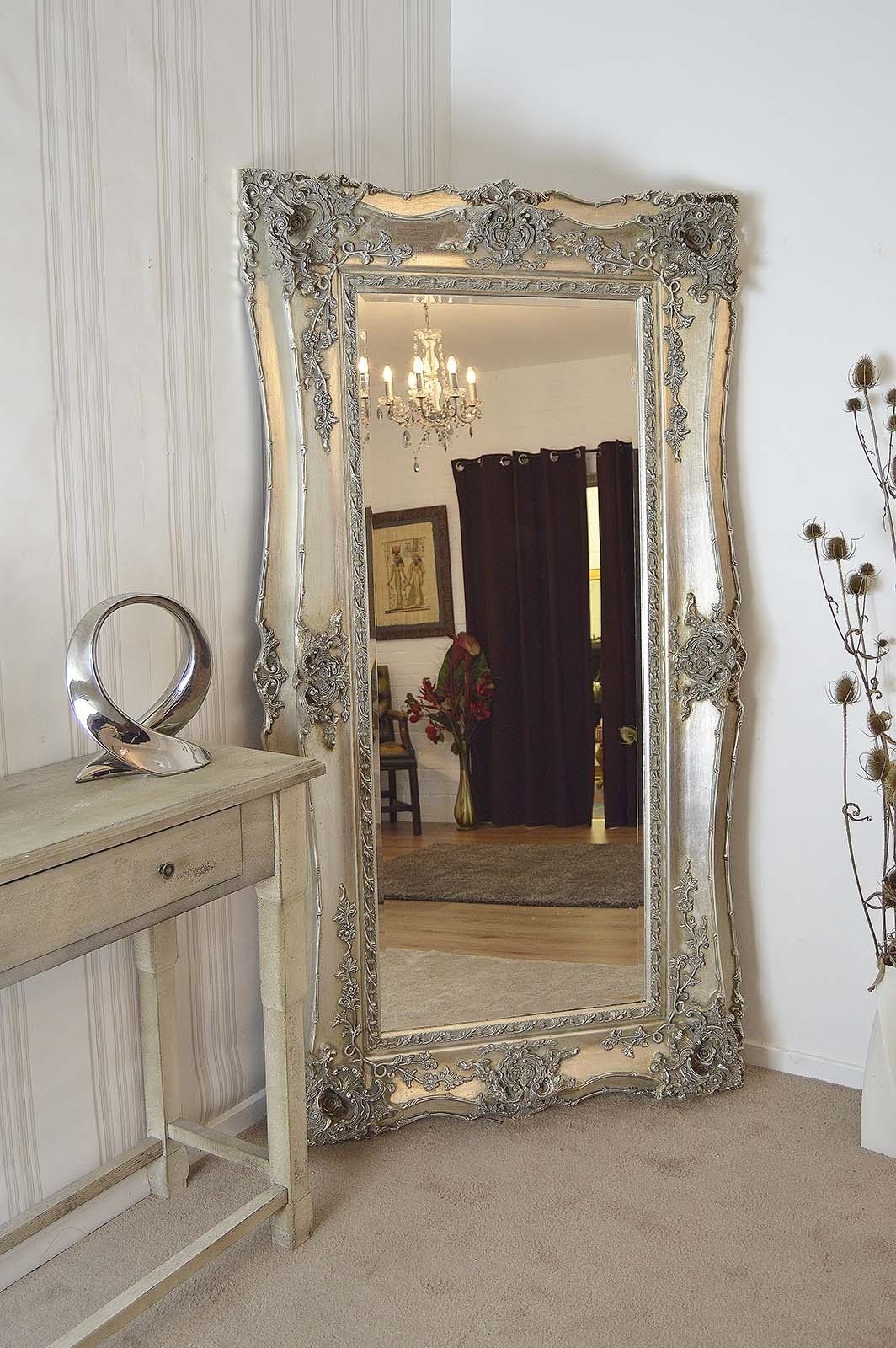 Bedroom Furniture Large Gold Mirror Free Standing Mirror Wooden For Free Standing Antique Mirror (Photo 13 of 15)
