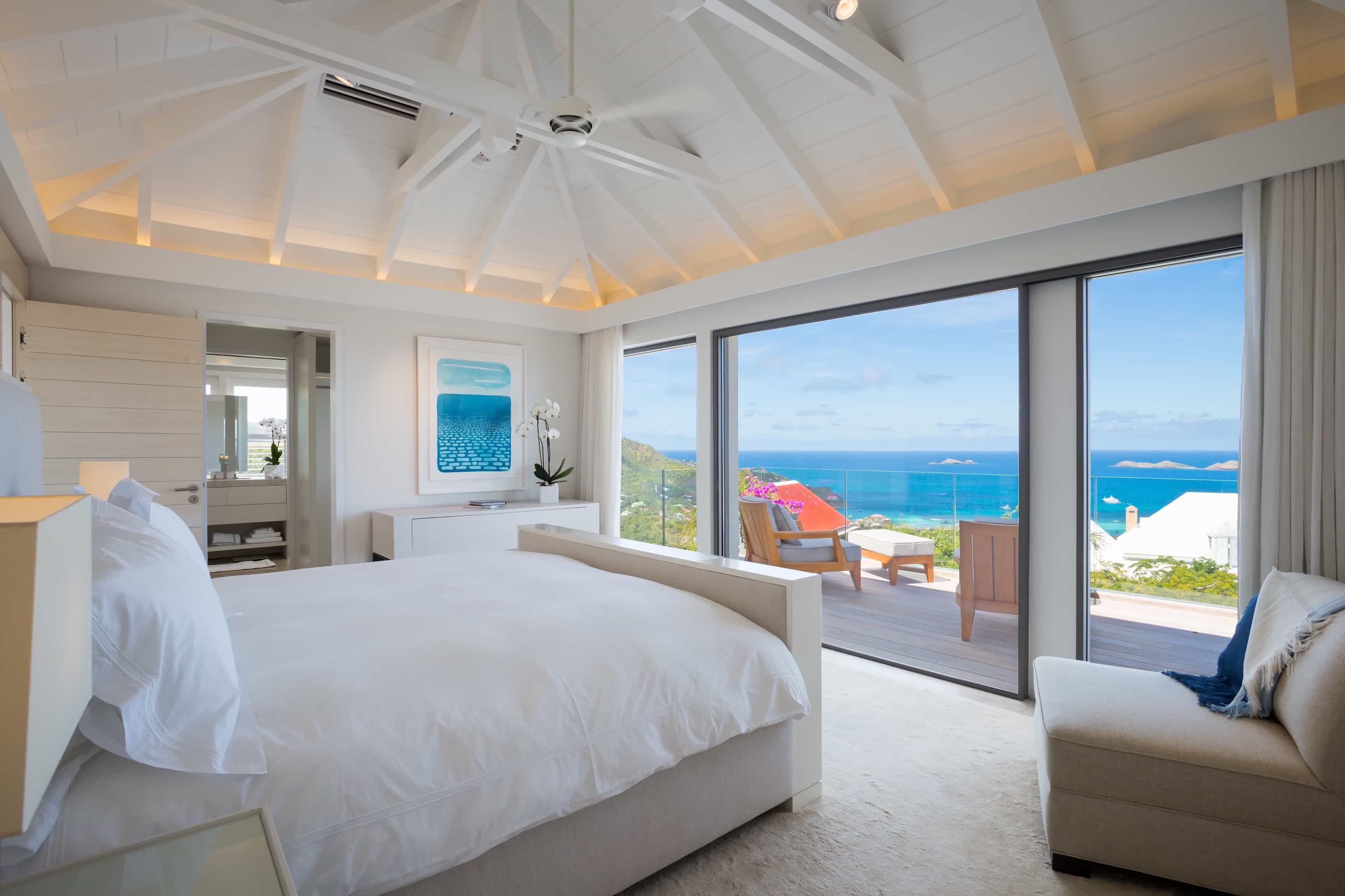 Featured Photo of Bedroom With Crisp White Color Palette and Incomparable Ocean