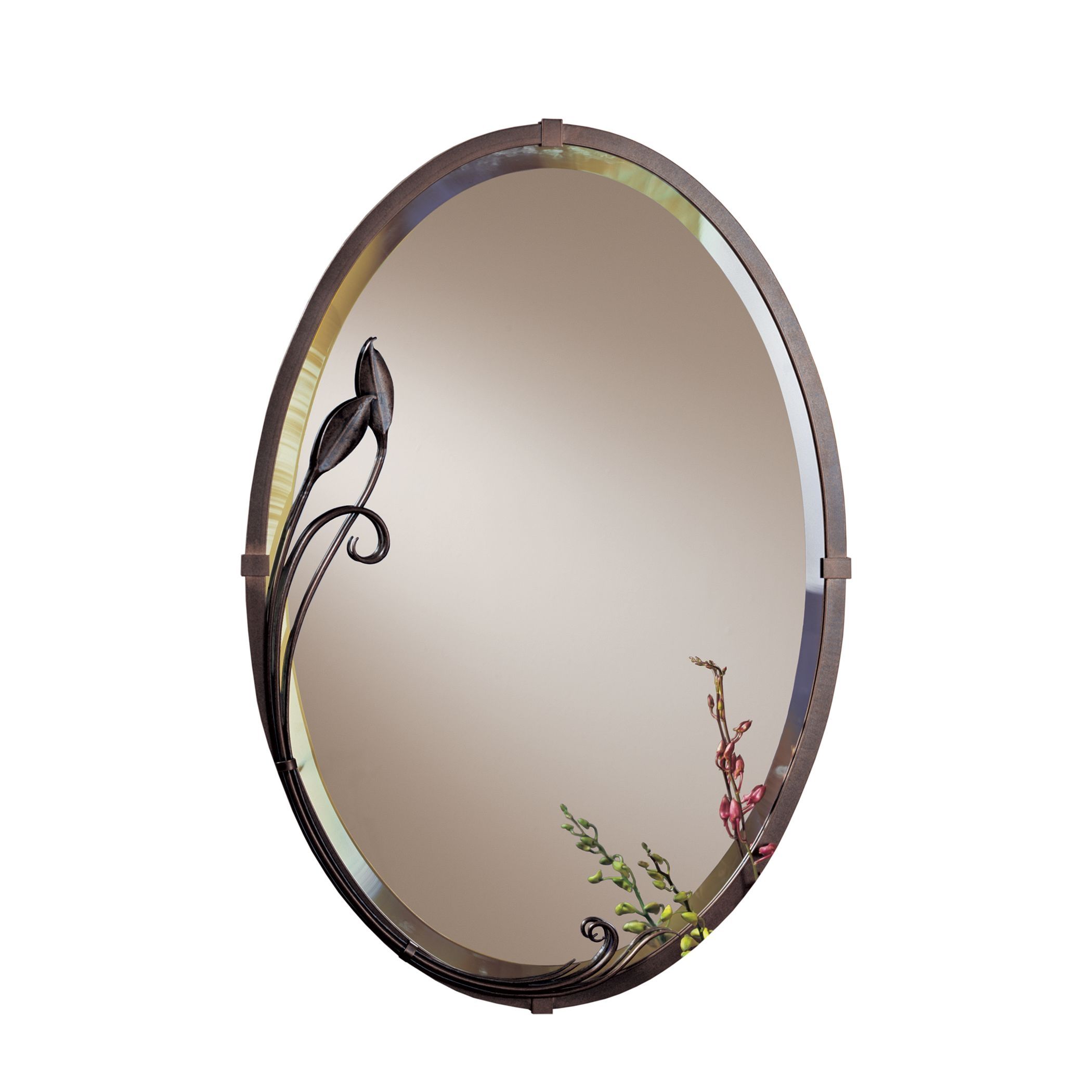 Beveled Oval Mirror Hubbardton Forge Intended For Oval Bevelled Mirror (Photo 9 of 15)
