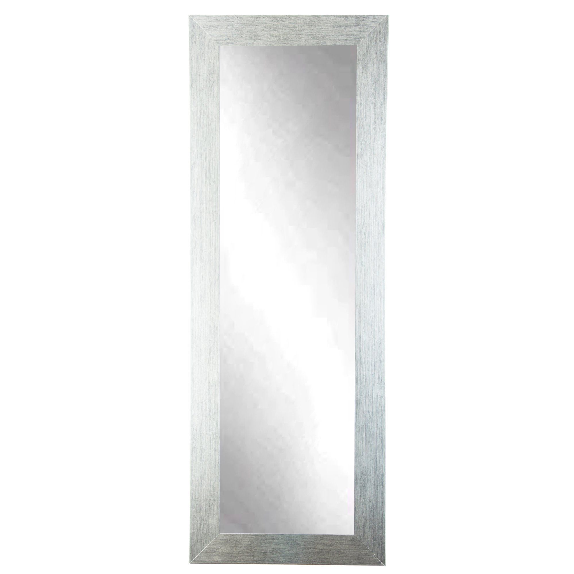 Brandtworksllc Stainless Grain Silver Tall Floor Mirror Wayfair With Regard To Tall Silver Mirror (Photo 3 of 15)