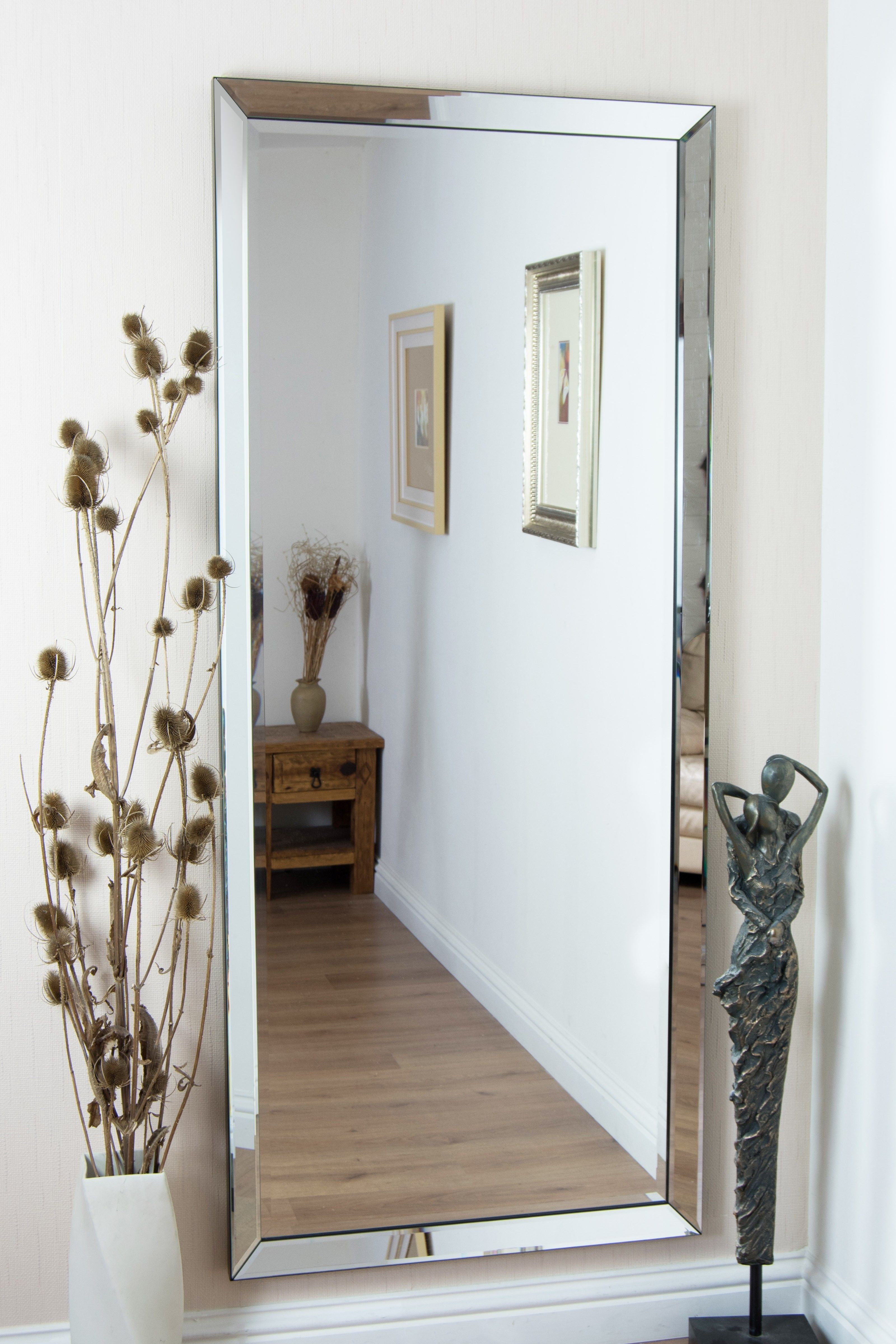 Brilliant Design Big Mirrors For Wall Luxurious And Splendid Throughout Big White Mirrors (View 10 of 15)