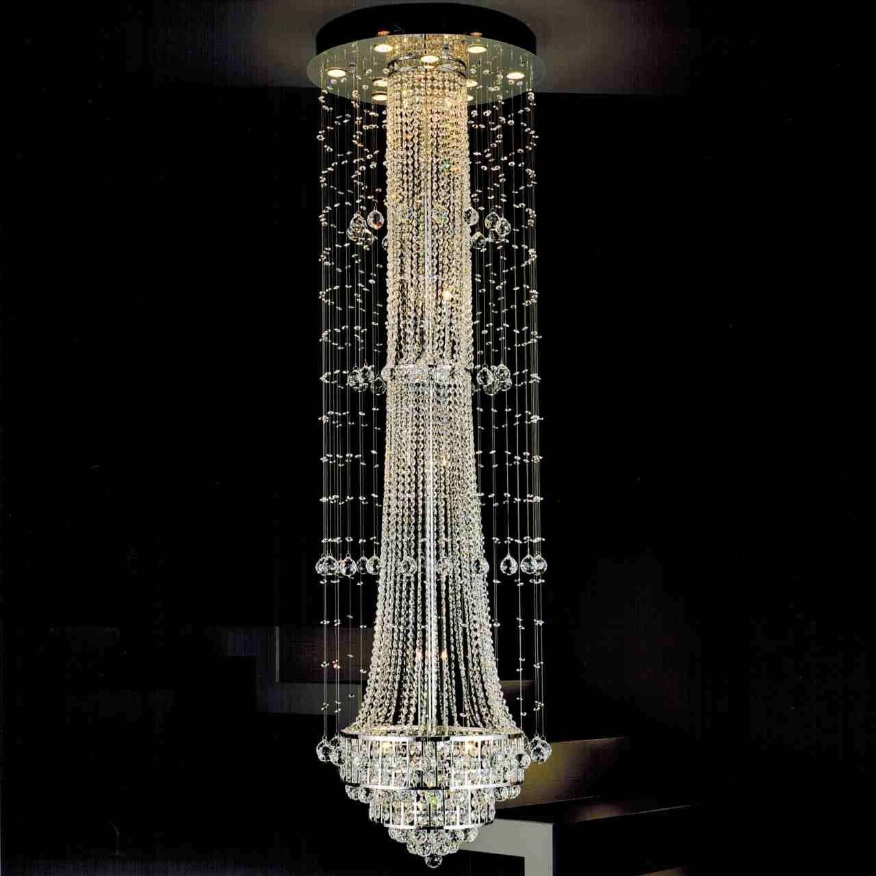 Brizzo Lighting Stores 79 Chateaux Modern Foyer Crystal For Chandelier Mirror (View 1 of 15)