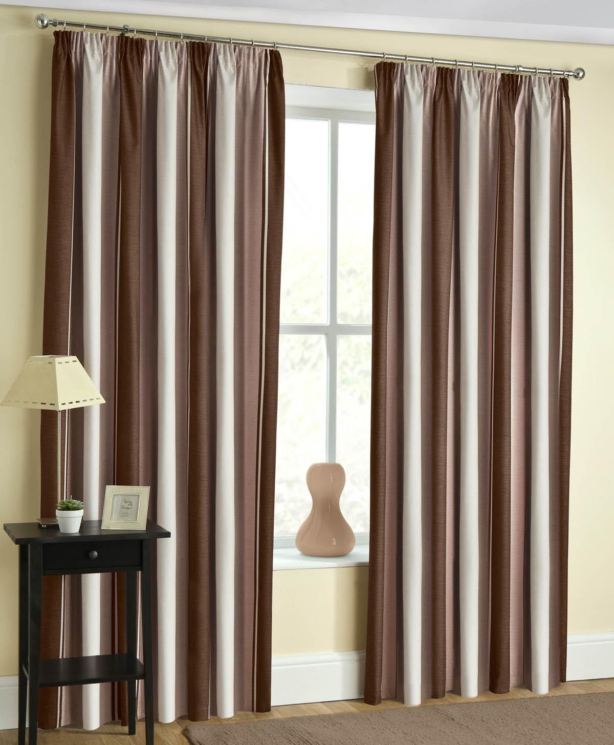 Brown Striped Curtains Affordable Window Curtains Terrys Fabrics With Regard To Multi Coloured Striped Curtains (View 10 of 15)