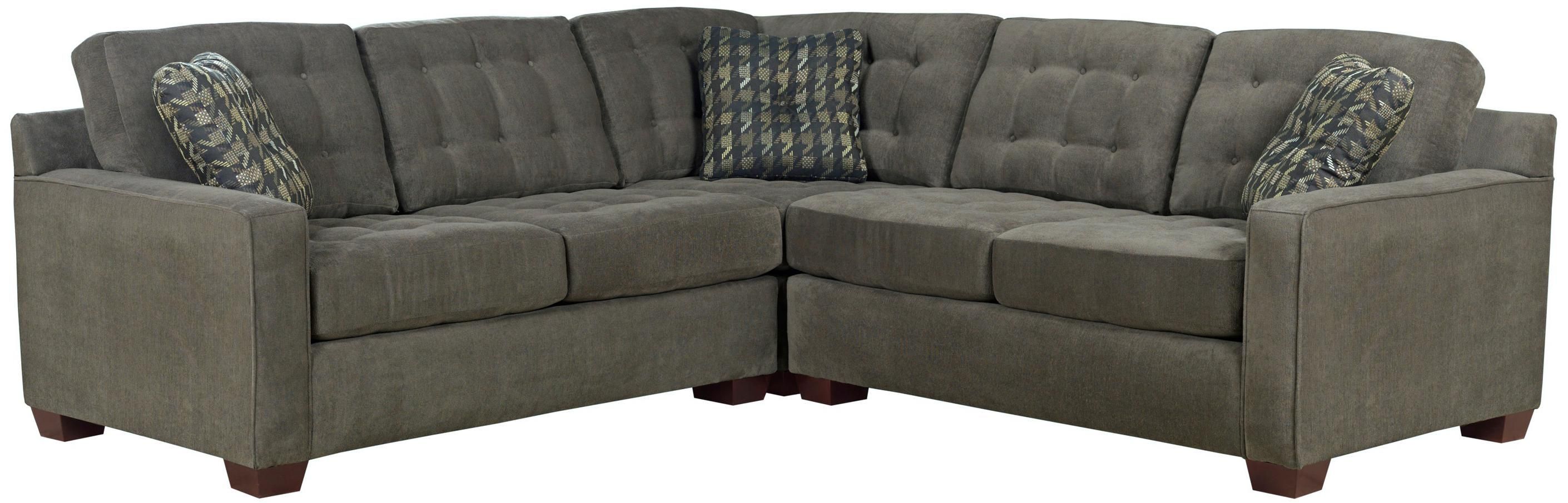 Broyhill Furniture Tribeca Contemporary L Shaped Sectional Sofa Inside Broyhill Sectional Sofas (Photo 8 of 15)