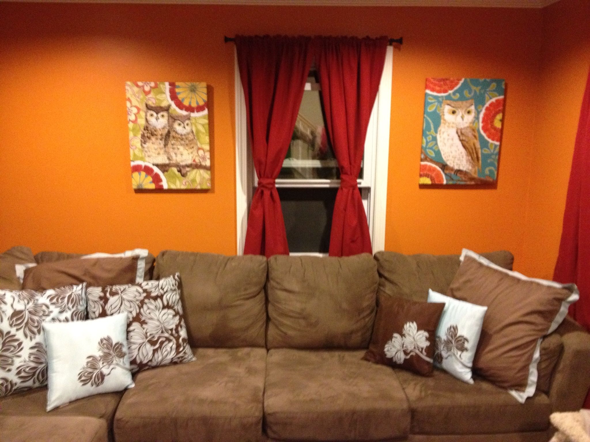 Burnt Orange Curtains Full Size Of Sheer Burnt Orange Curtains For Orange Velvet Curtains (Photo 12 of 15)