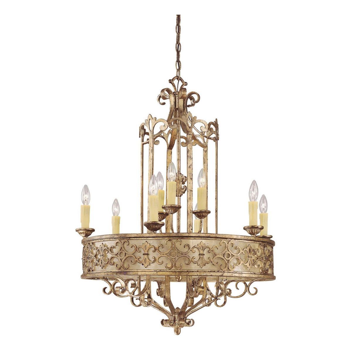 Chandelier Awesome Candle Light Chandelier Wrought Iron Candle In Candle Light Chandelier (Photo 8 of 15)