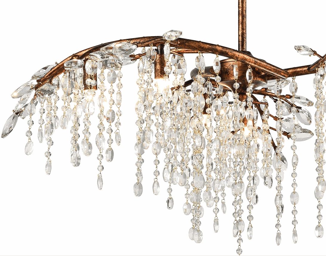 Chandelier With Crystal Leaves Regarding Crystal Branch Chandelier (View 11 of 15)