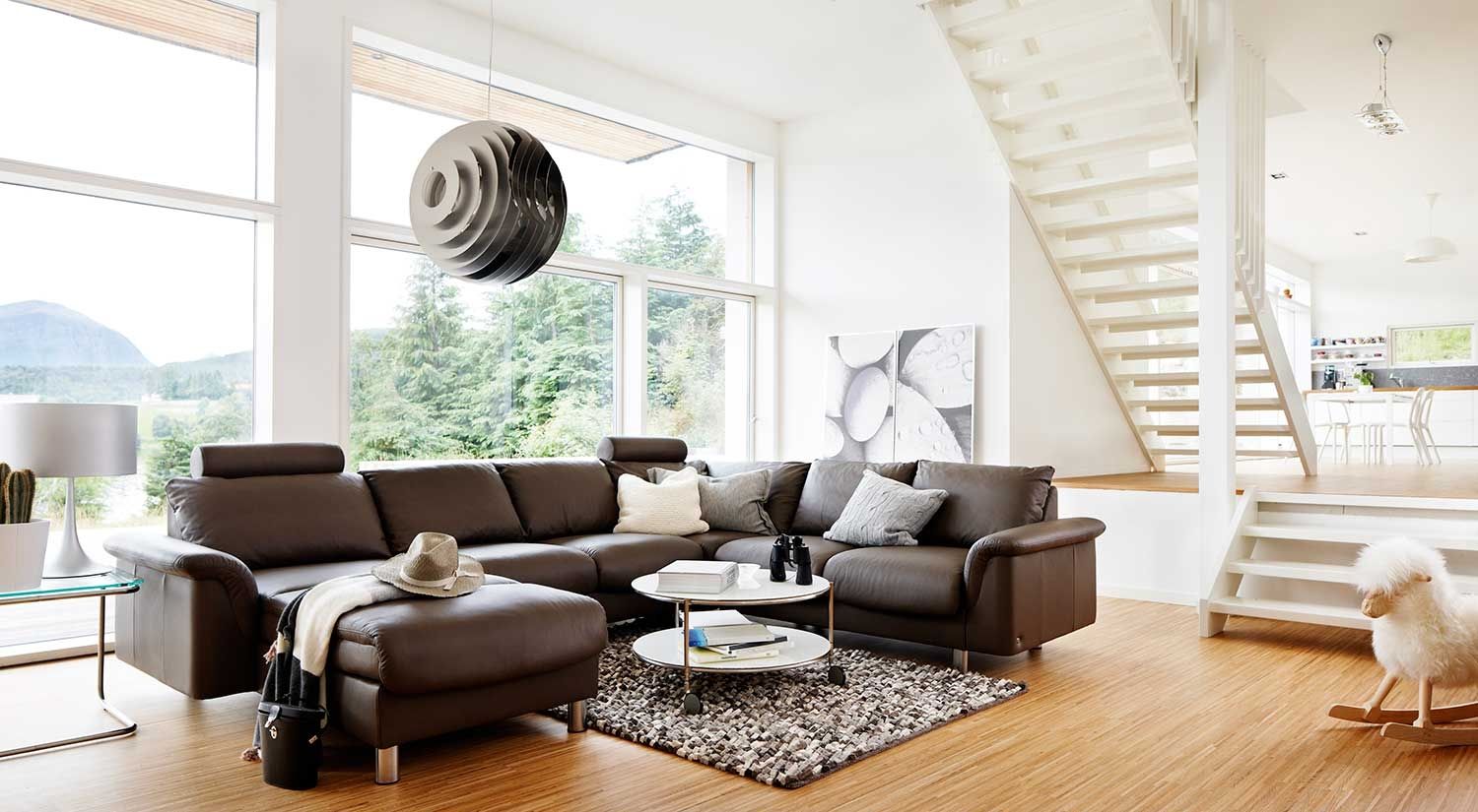 Circle Furniture E300 Ekornes Sectional Designer Sectionals Ma With Ekornes Sectional Sofa (View 14 of 15)