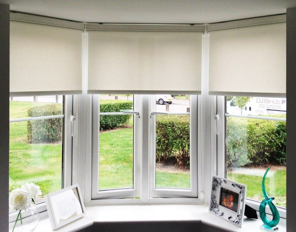 City Blinds Shutters Roller Blinds Supplier Intended For Bay Window Roller Blinds (View 2 of 15)