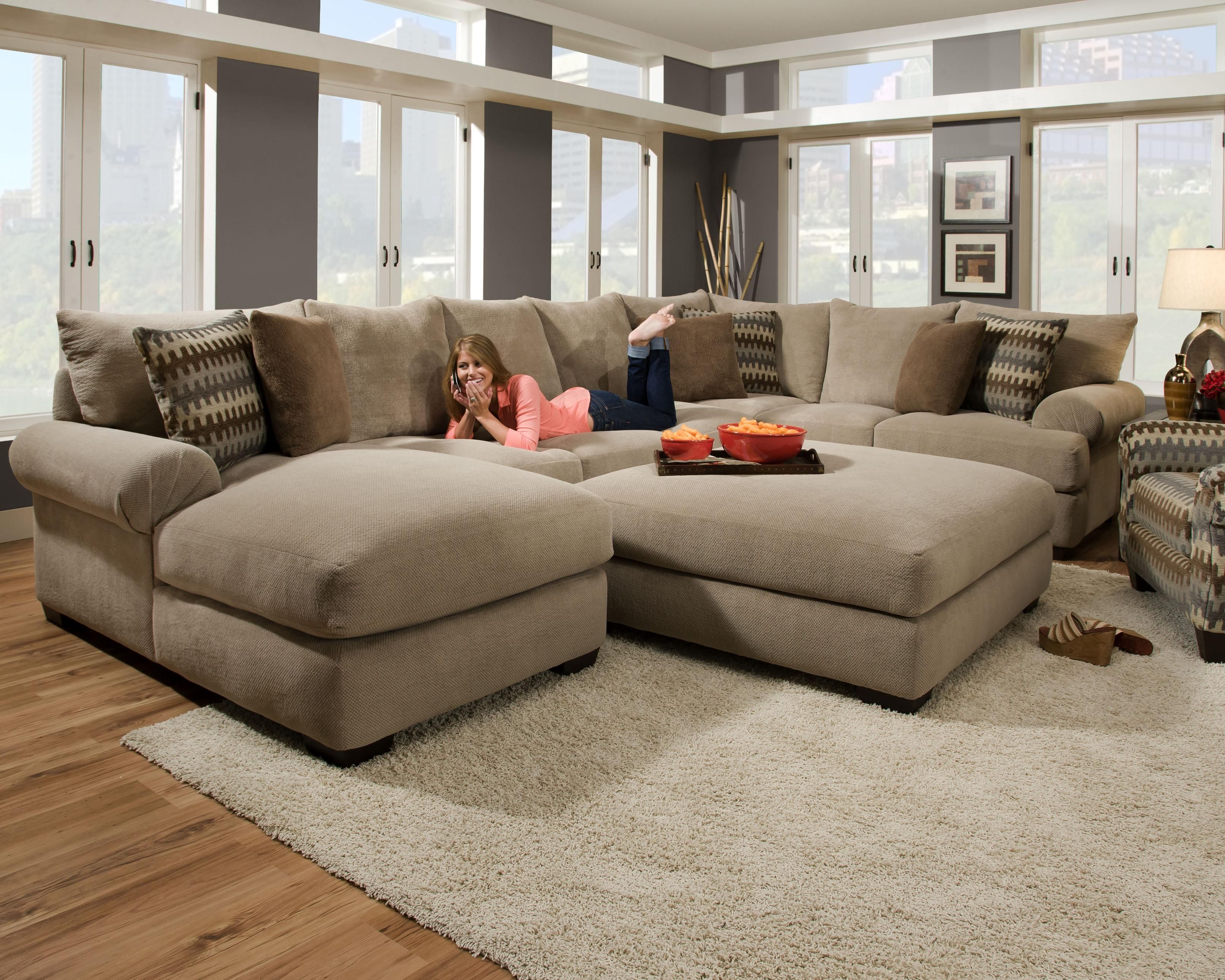 Comfy Sectional Sofas Tourdecarroll Throughout Comfy Sectional Sofa (View 2 of 15)