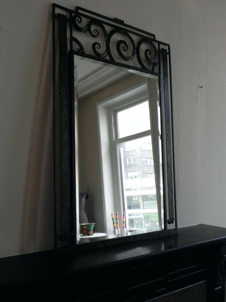 Contemporary Art Deco Round Mirror Bathroom Mirrors For Sale Within Art Deco Mirrors For Sale (View 4 of 15)