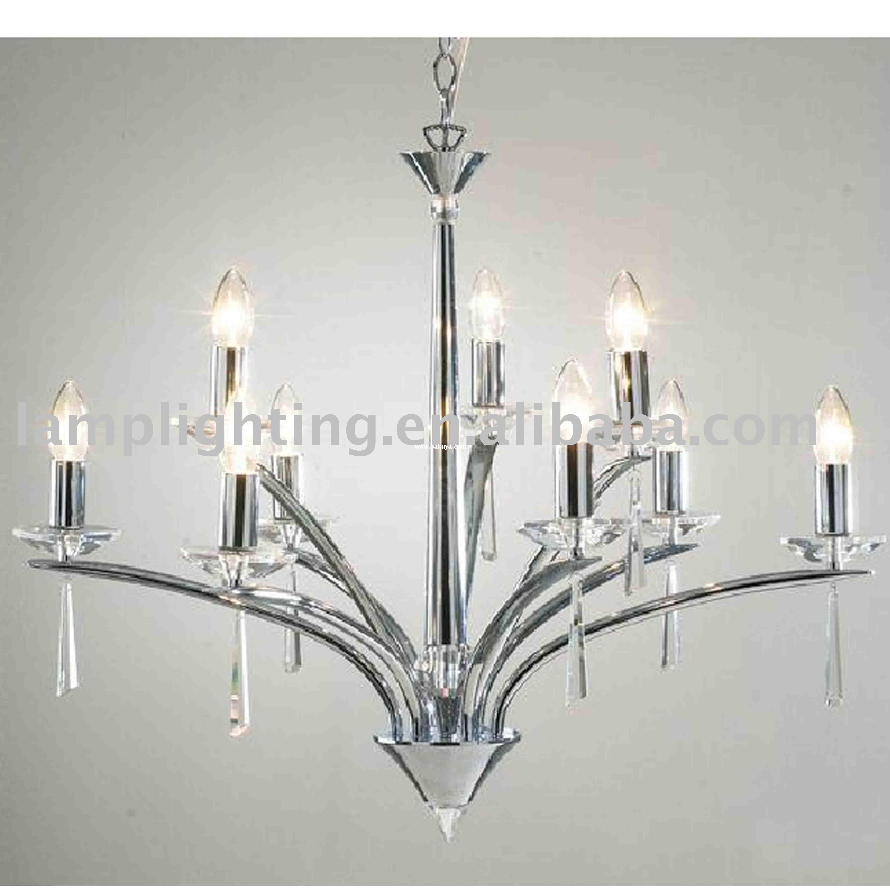 Contemporary Crystal Chandeliers In Modern Chrome Chandeliers (Photo 6 of 15)