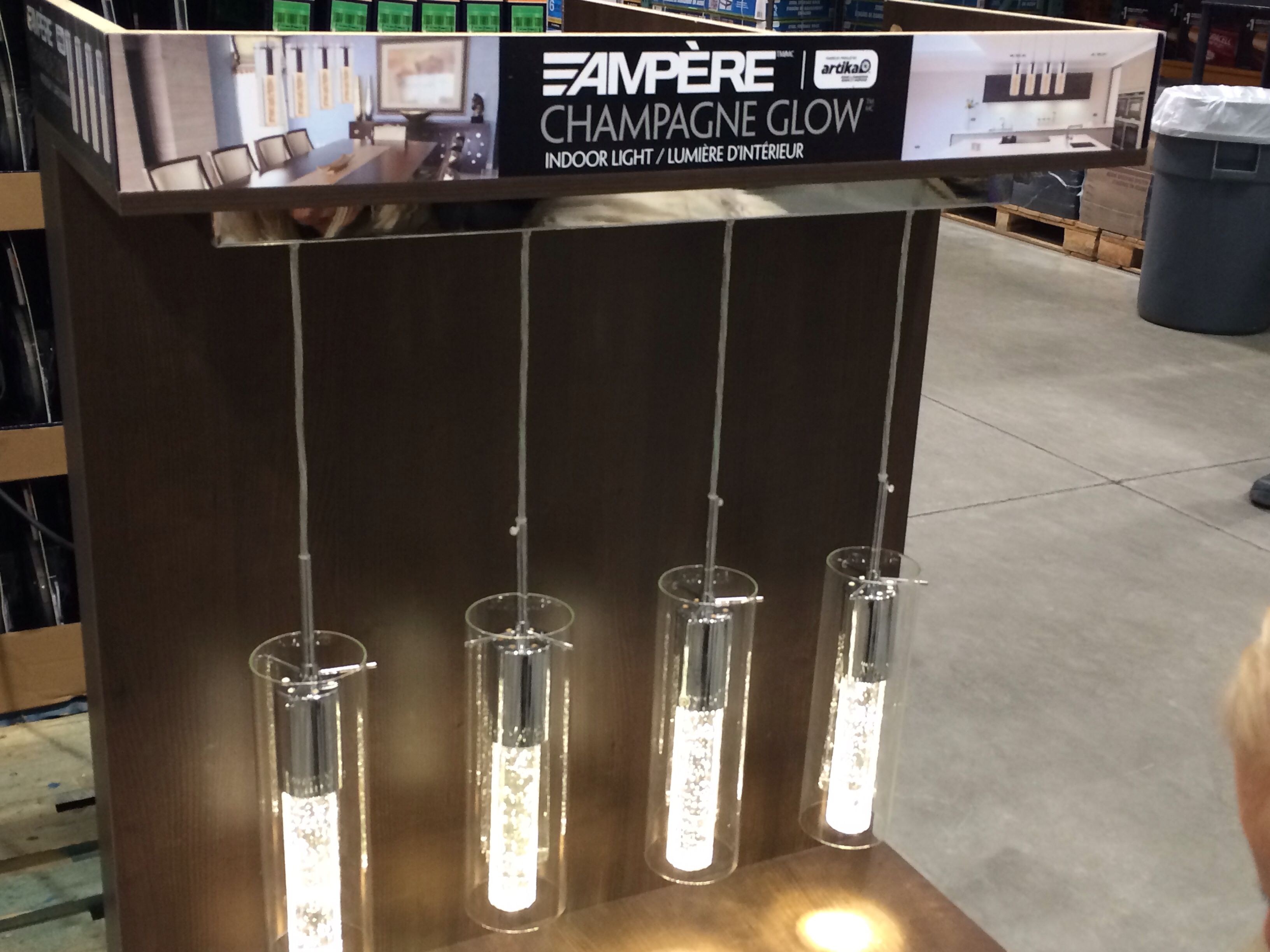 Costco Ampre Champagne Glow Indoor Light Would Look Amazing Throughout Costco Lighting Chandeliers (Photo 2 of 14)