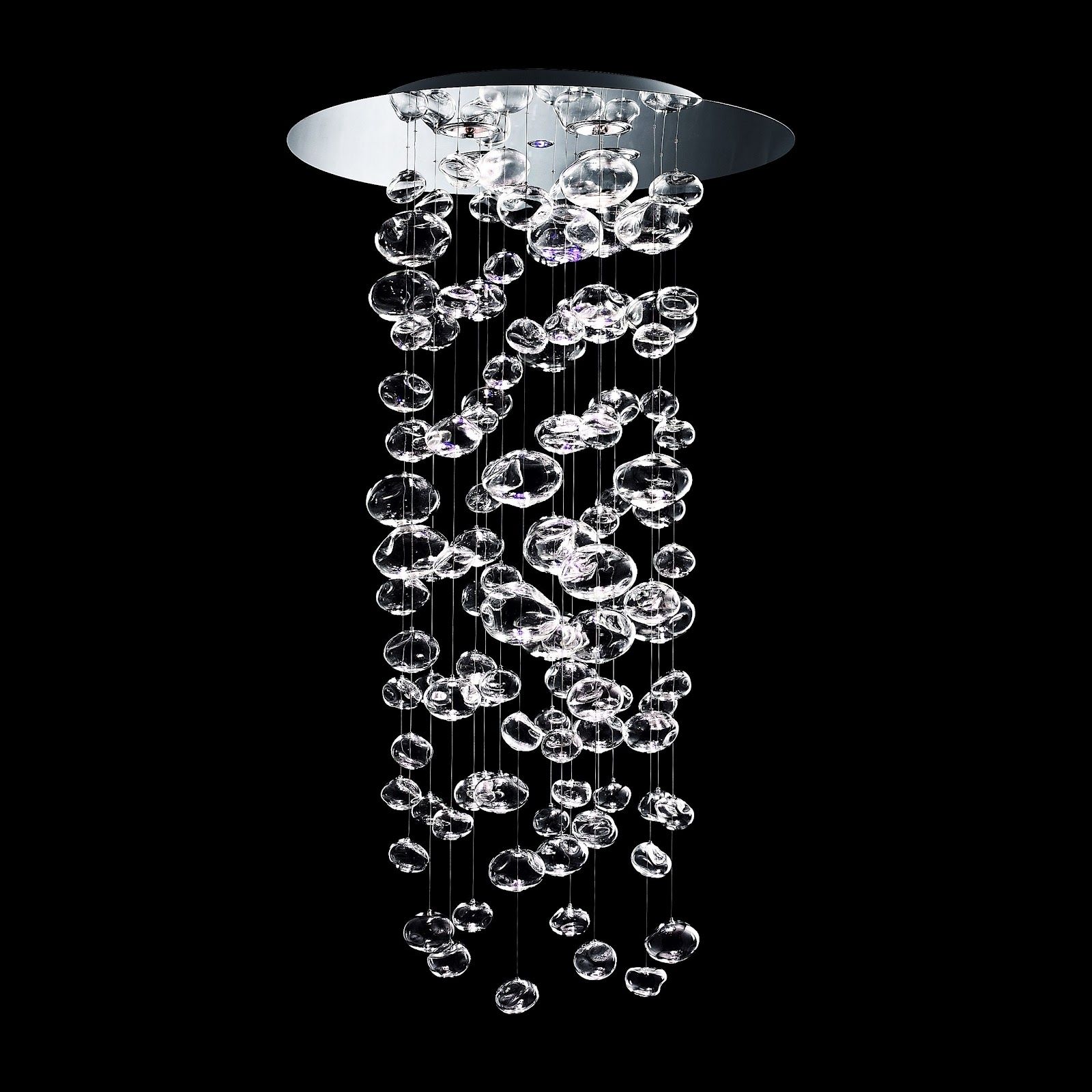 Crystal Drops Modern Design Moderndesign Intended For Glass Droplet Chandelier (View 13 of 15)