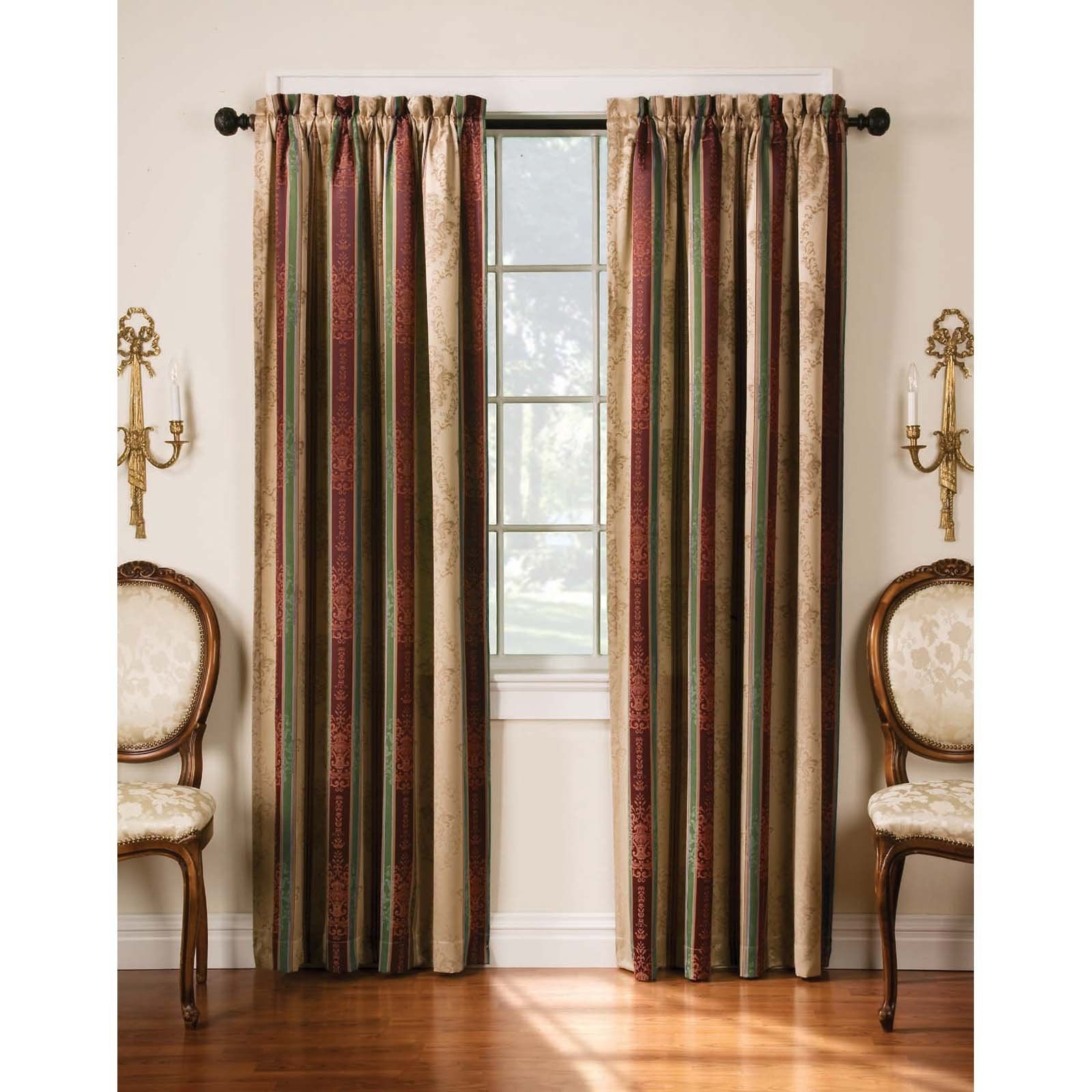15 Collection of Multi Coloured Striped Curtains Curtain