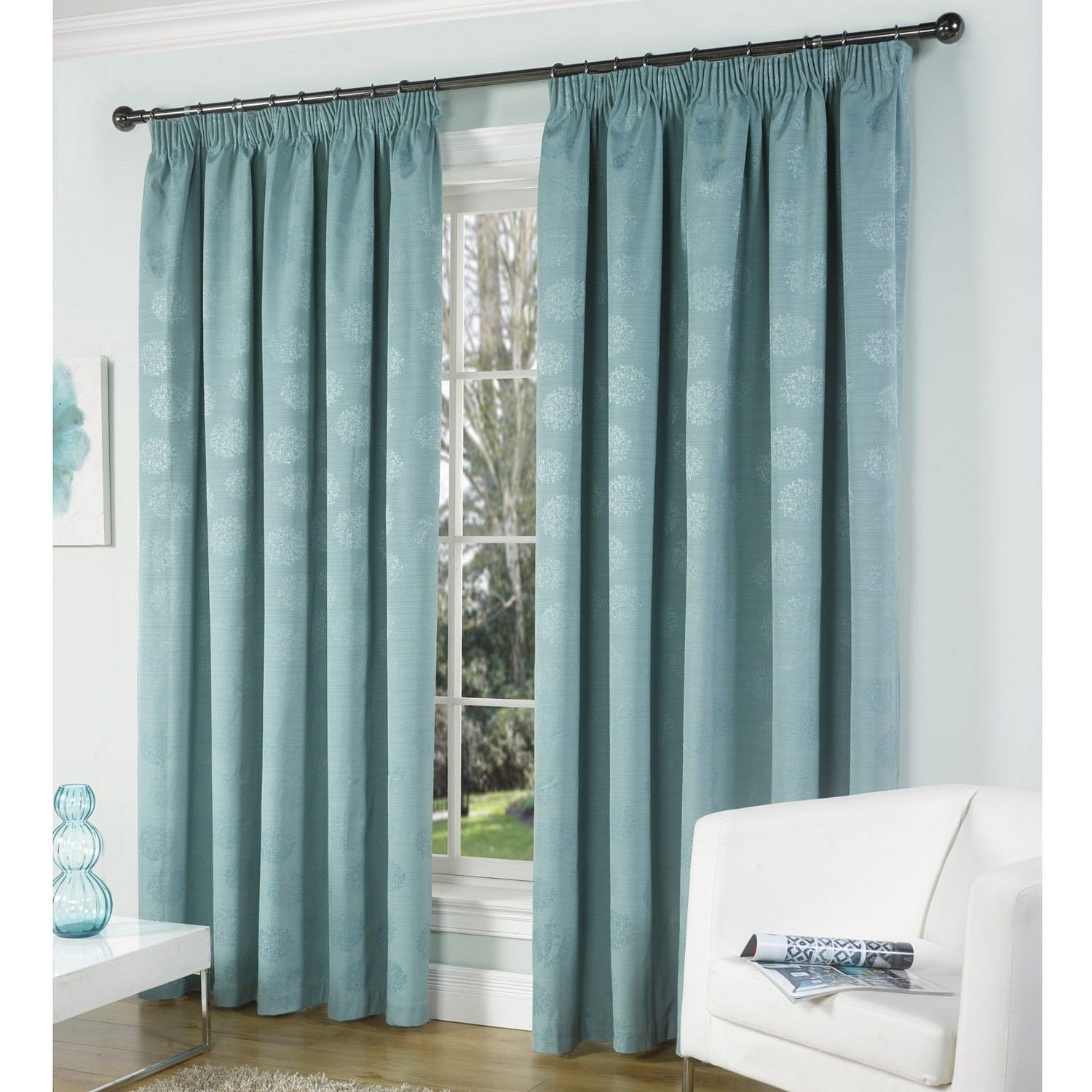 Curtain Stunning Patterned Blackout Curtains Curtain Panels Throughout Plain White Blackout Curtains (View 11 of 15)