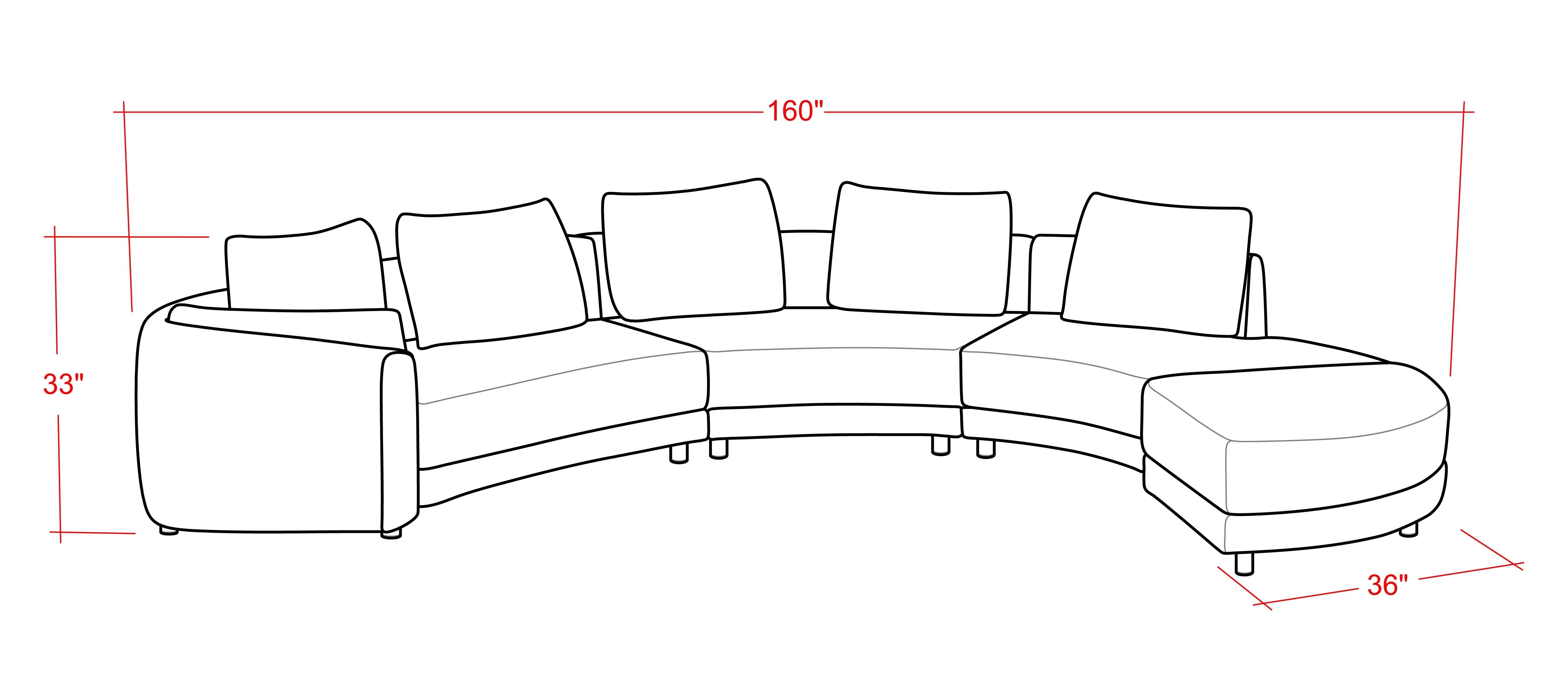 Dimensions Of A Sectional Sofa - Image to u