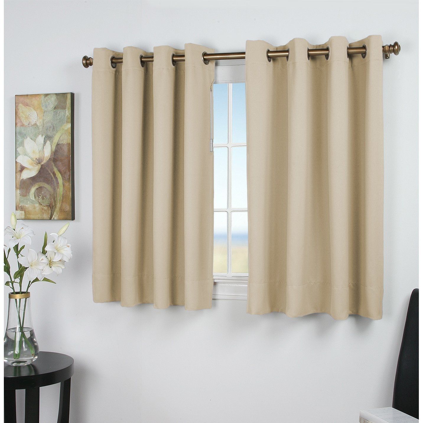 Decorating Elegant Interior Home Decorating Ideas With 108 Inside Short Drop Ready Made Curtains (View 3 of 15)