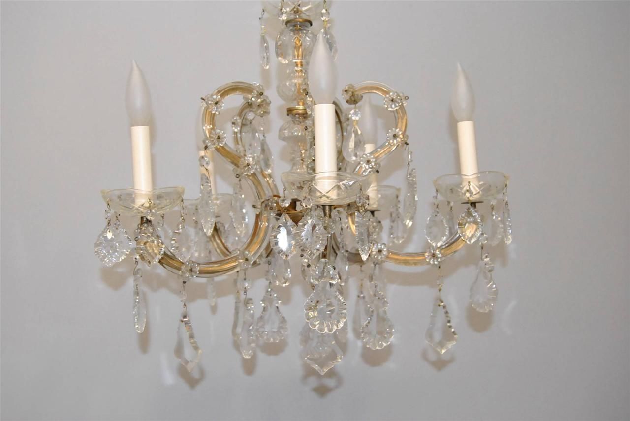 Decorating Ideas Cool Picture Of Luxury Round White Crystal Glass Pertaining To Vintage Italian Chandelier (View 12 of 15)