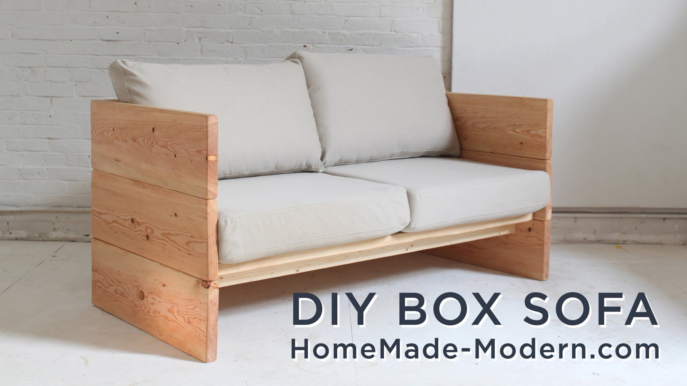 Diy Sofa Made Out Of 2x10s Youtube With Regard To Diy Sleeper Sofa (Photo 2 of 15)