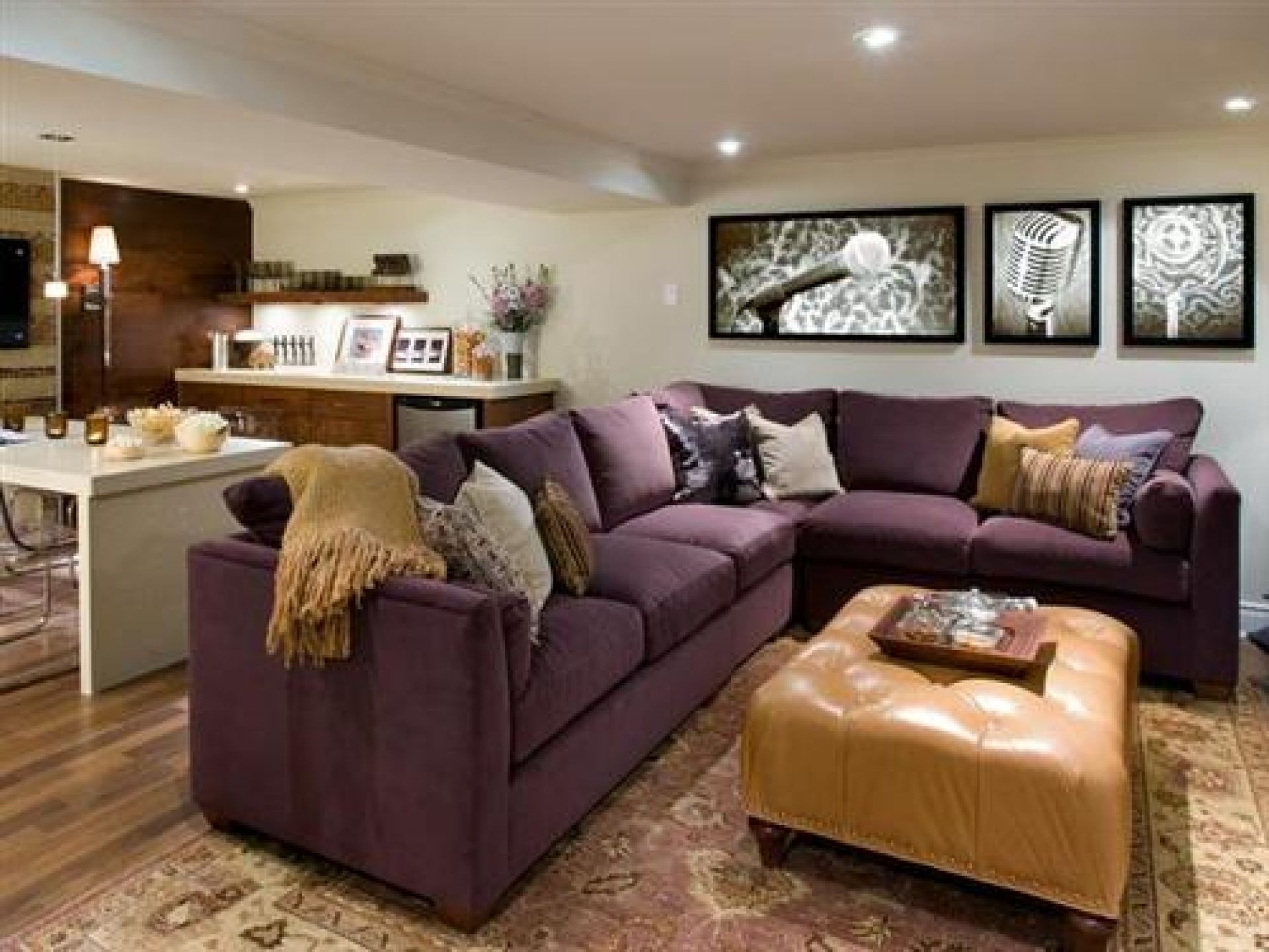 eggplant living room ideas
