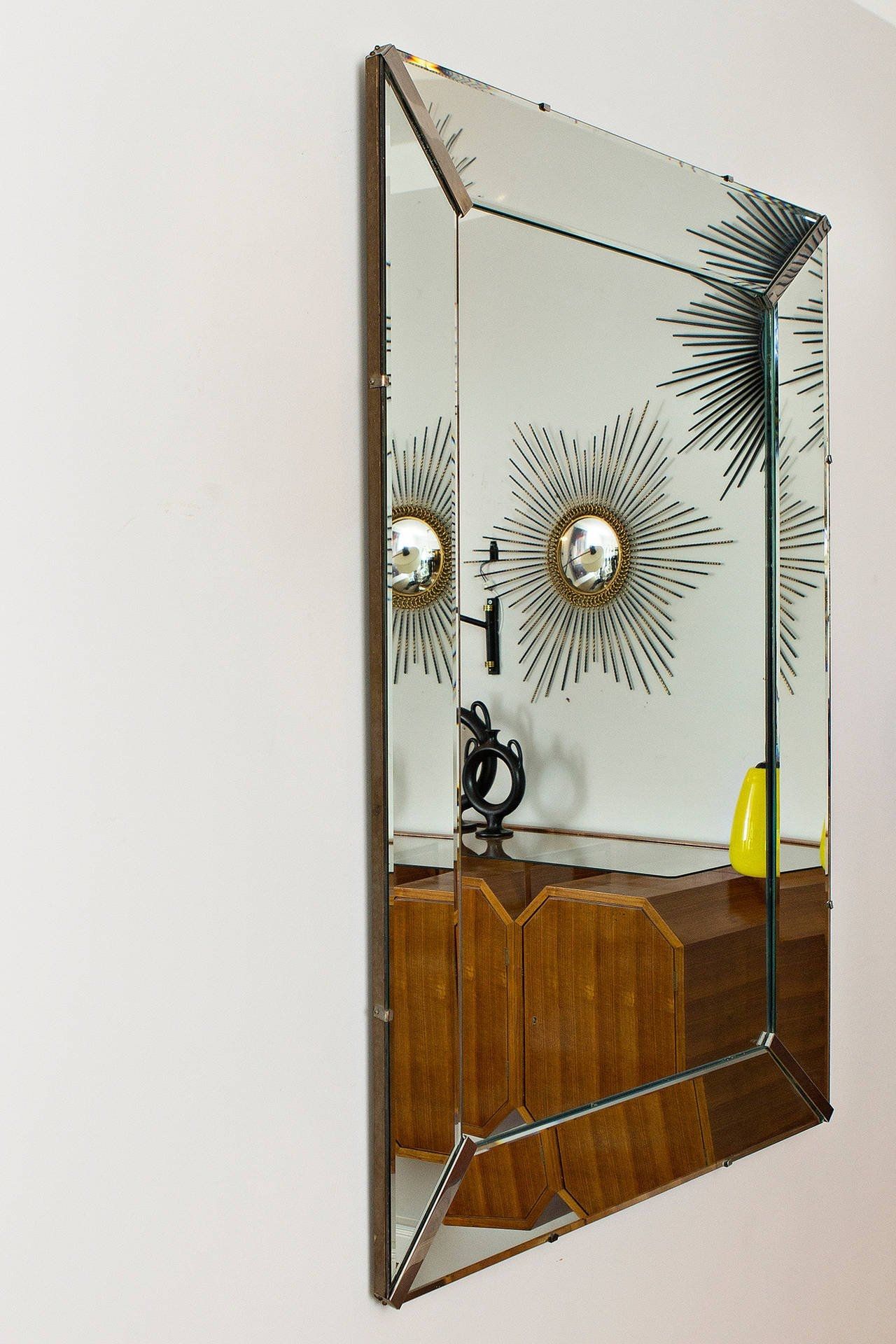 Elegant Art Deco Wall Mirror France Circa 1940 At 1stdibs With Regard To Wall Mirror Art Deco (View 9 of 15)