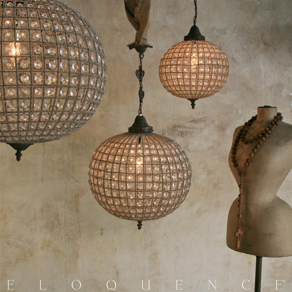 Eloquence Large Globe Chandelier Kathy Kuo Within Eloquence Globe Chandelier (View 7 of 15)