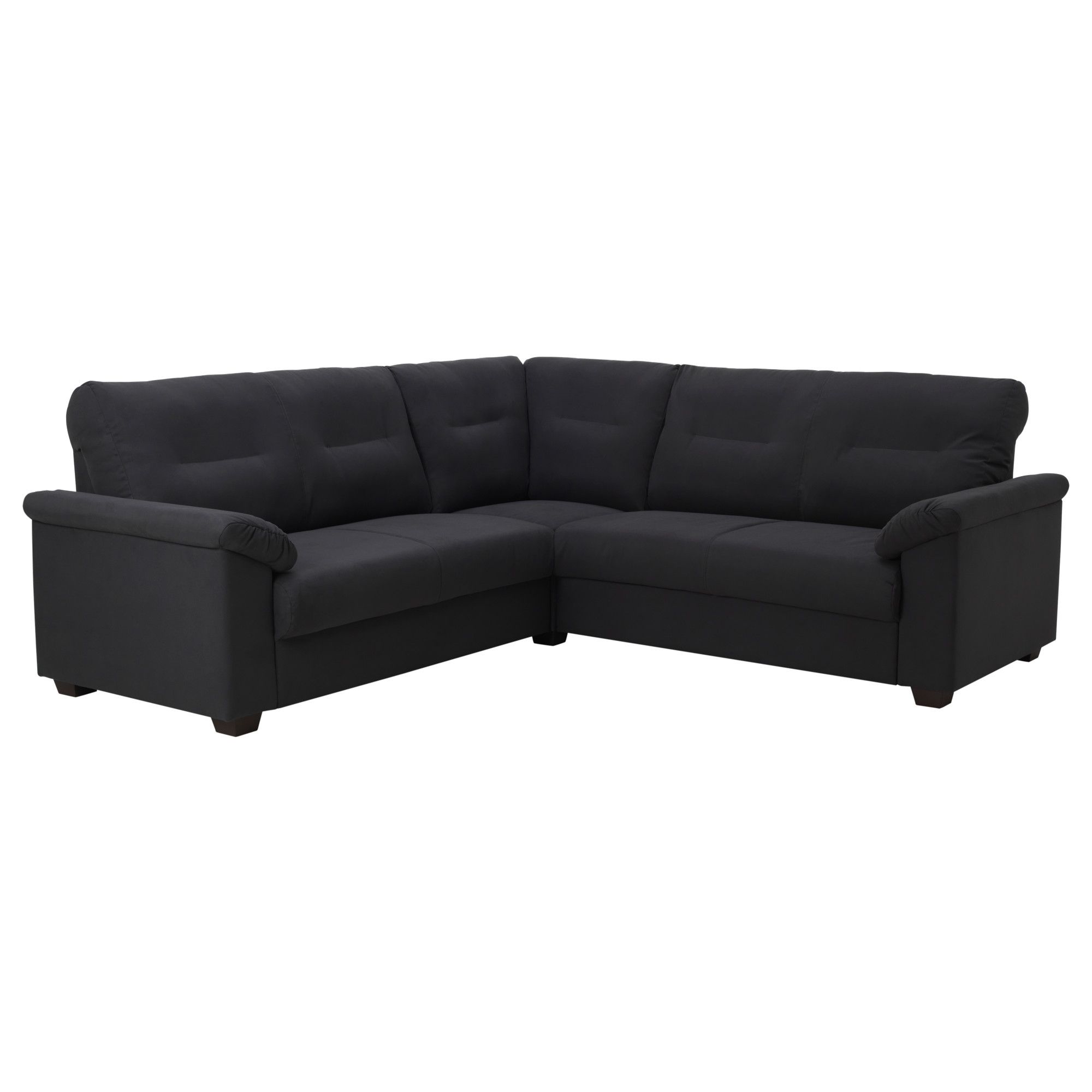Fabric Sectional Sofas Modern Contemporary Ikea Inside Contemporary Black Leather Sectional Sofa Left Side Chaise (Photo 15 of 15)