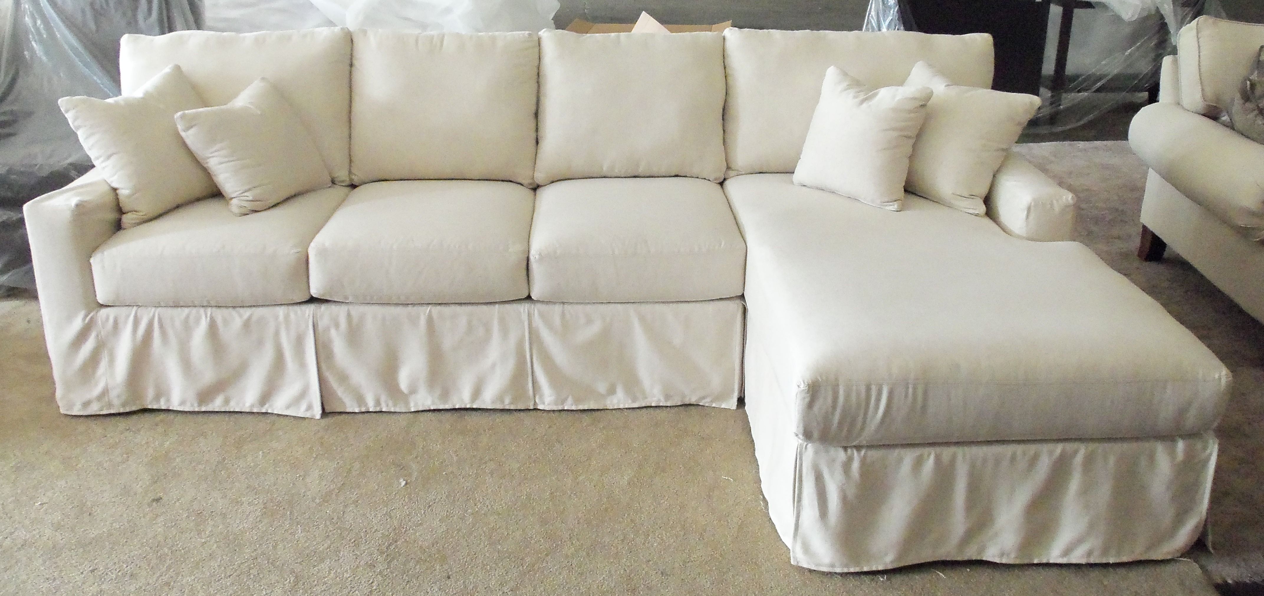 Fancy Slipcover Sectional Sofa 96 In Sofas And Couches Set With In Contemporary Sofa Slipcovers (View 5 of 15)