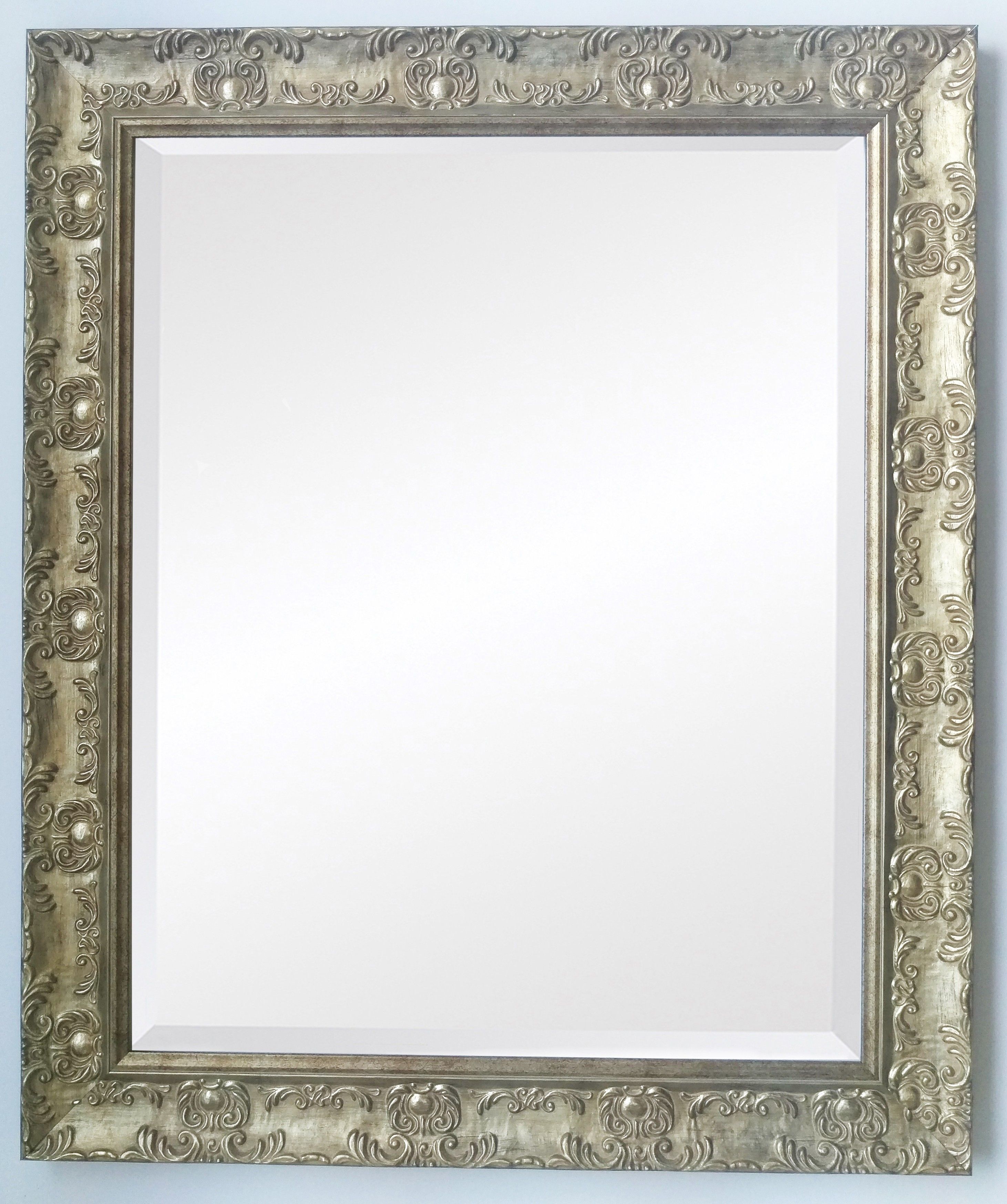 Florence Champagne Silver Mirror Various Sizes For Champagne Silver Mirror (View 15 of 15)