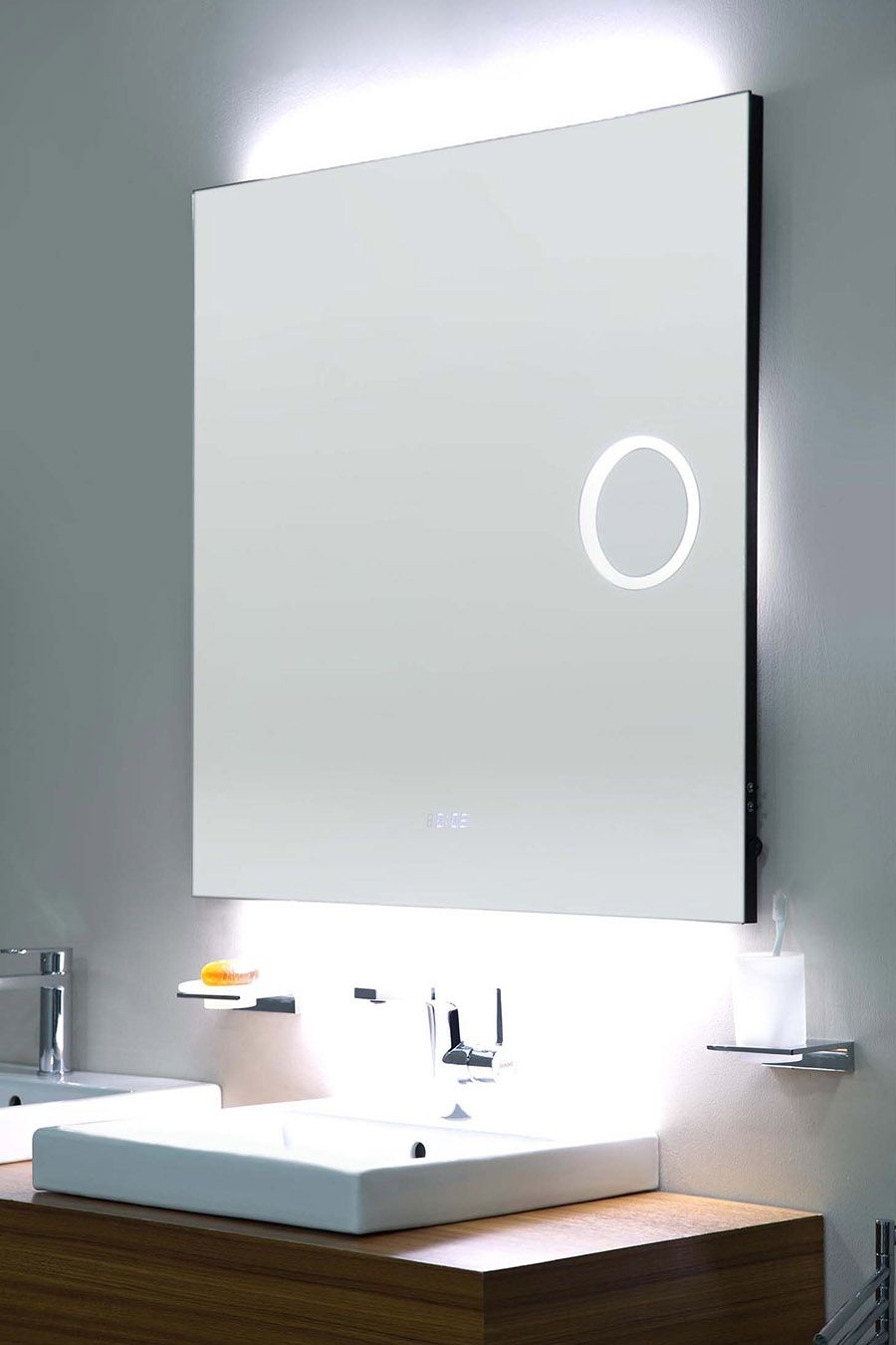 Frameless Bathroom Mirrors For Square Frameless Mirror (View 8 of 15)