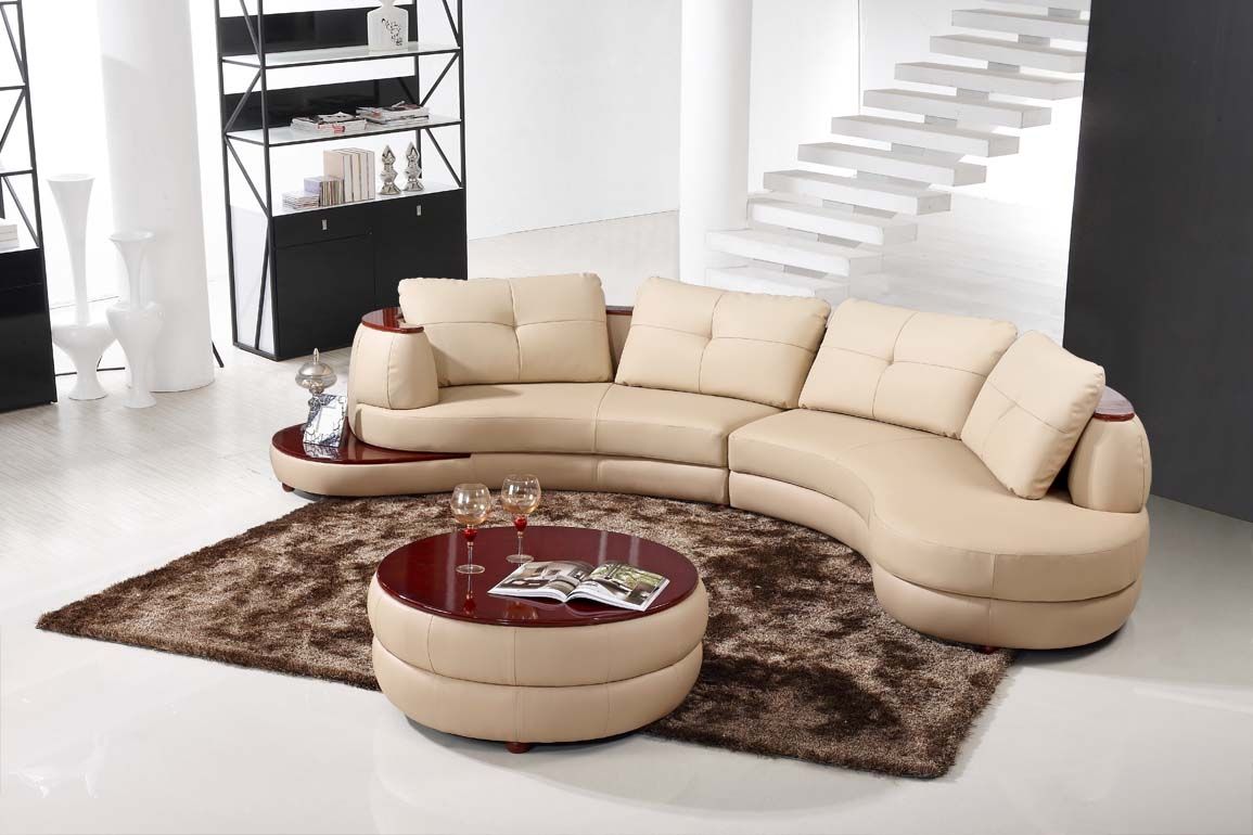 Furniture Alluring Unique Curved Couches With Classic Design Home With Regard To Circle Sectional Sofa (View 9 of 15)