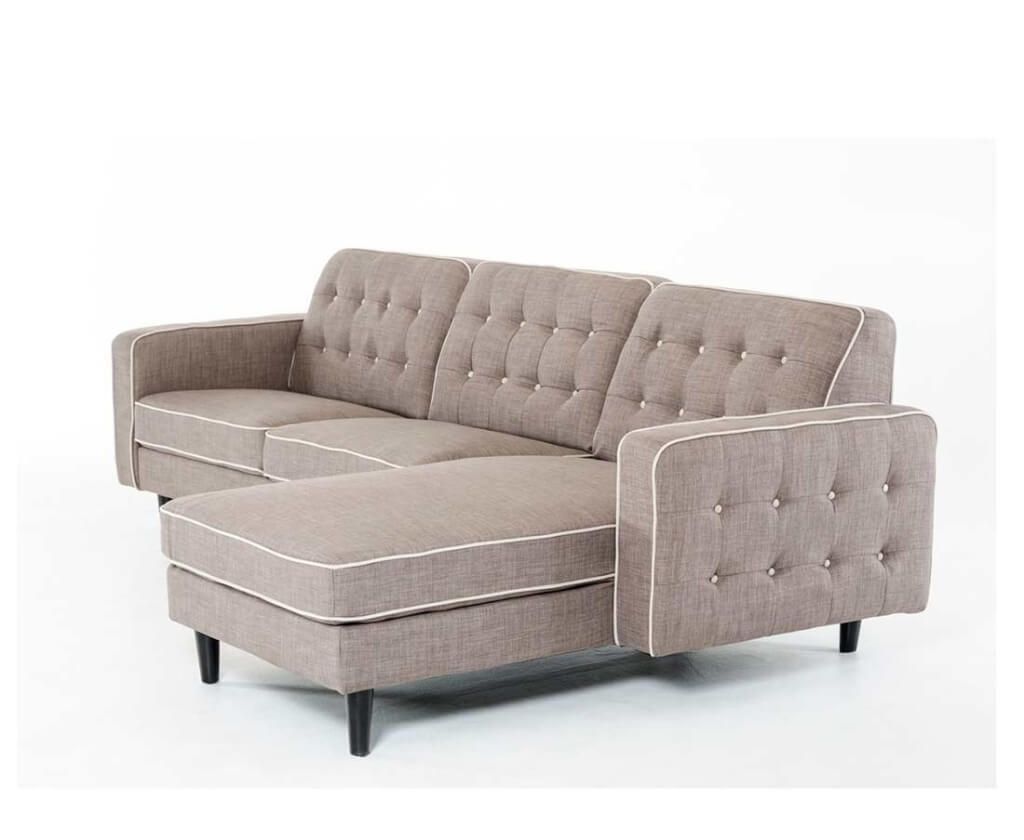 Furniture Light Brown Fabric Sectional Sofas With Chaise And Throughout Colorful Sectional Sofas 