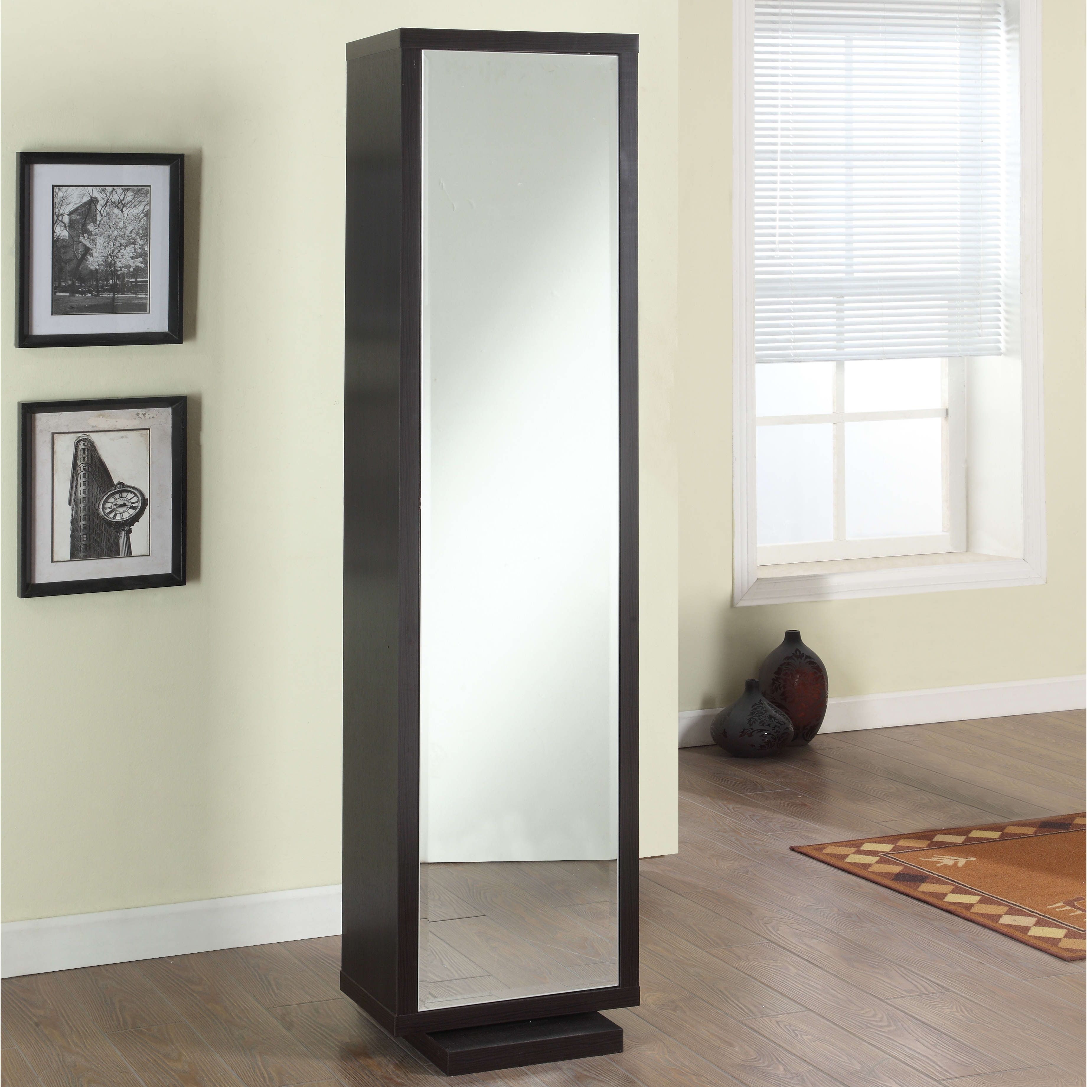 Furniture Simple Rectangle Black Wood Mirror Cabinet Furniture Throughout Buy Free Standing Mirror (View 11 of 15)