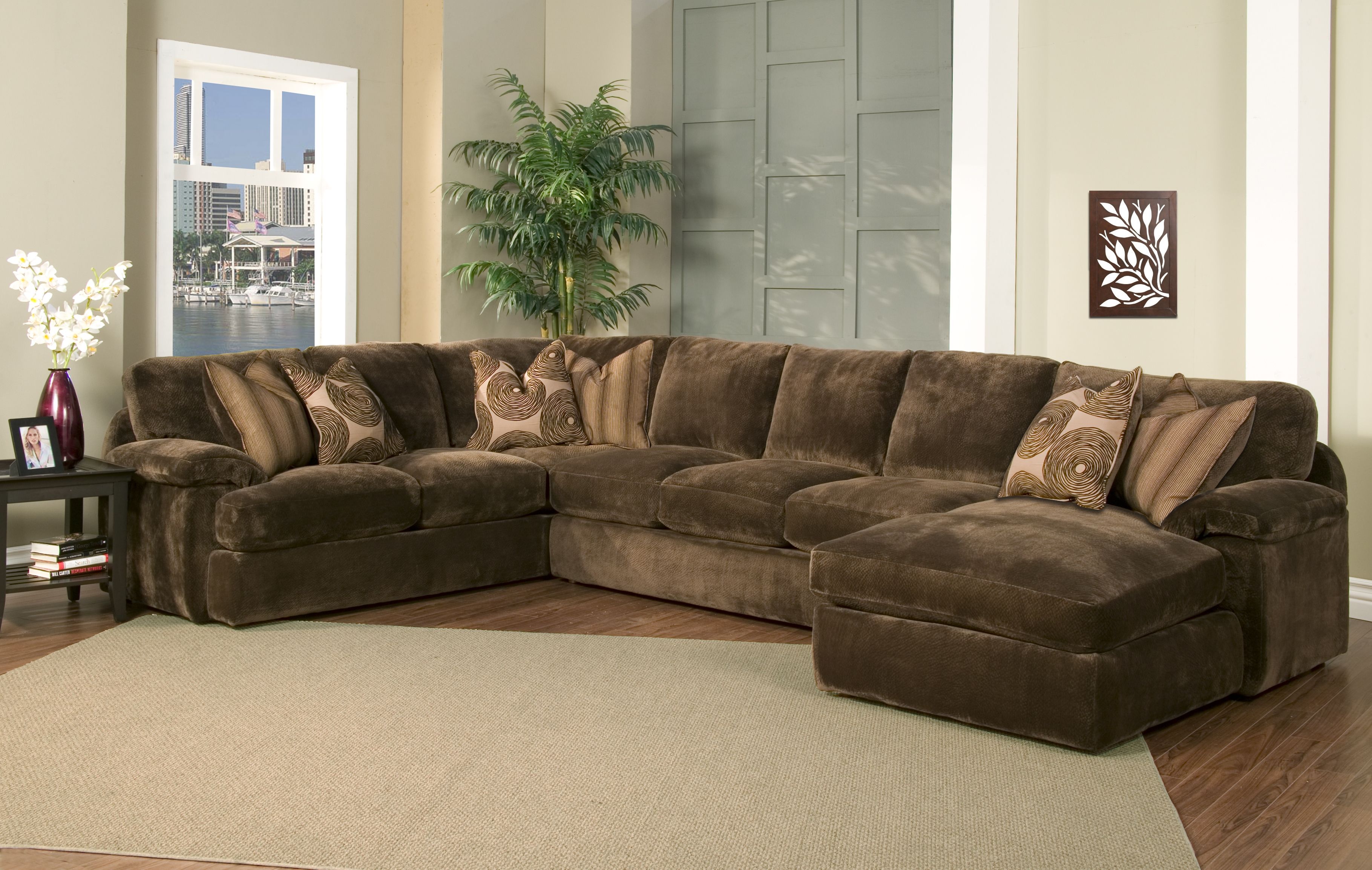 Furniture Sofas With Down Cushions Robert Michaels Furniture Intended For Down Filled Sectional Sofas (View 5 of 15)