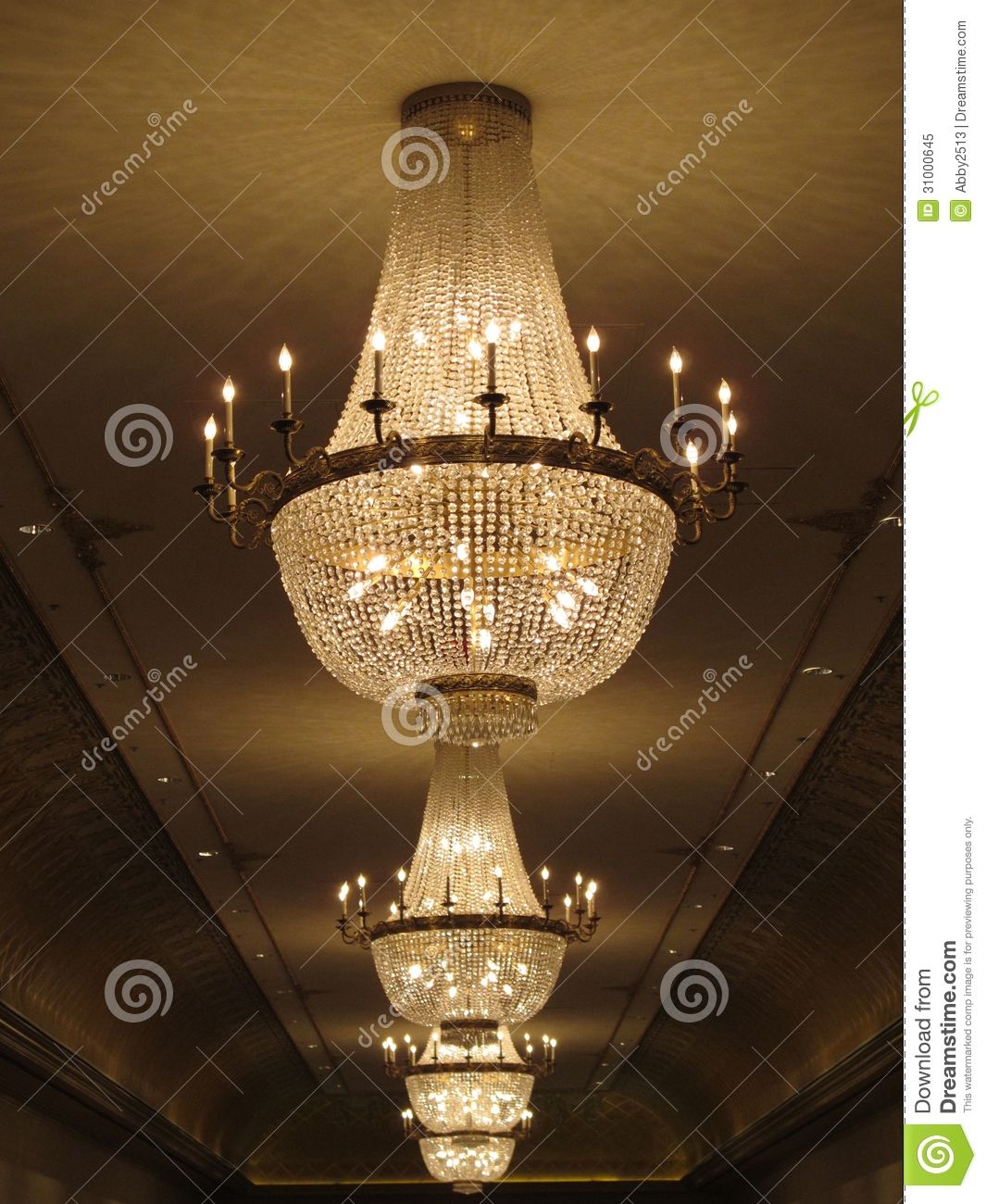 Gorgeous Crystal Chandelier Royalty Free Stock Photo Image 31000645 Regarding Ballroom Chandeliers (View 7 of 15)
