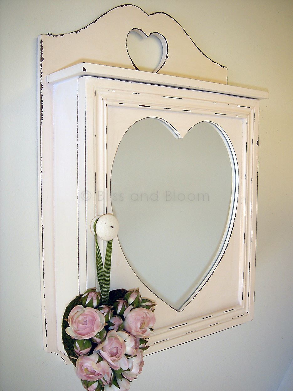 Heart Key Cupboard Seconds Bliss And Bloom Ltd Regarding Large Heart Mirror (View 14 of 15)