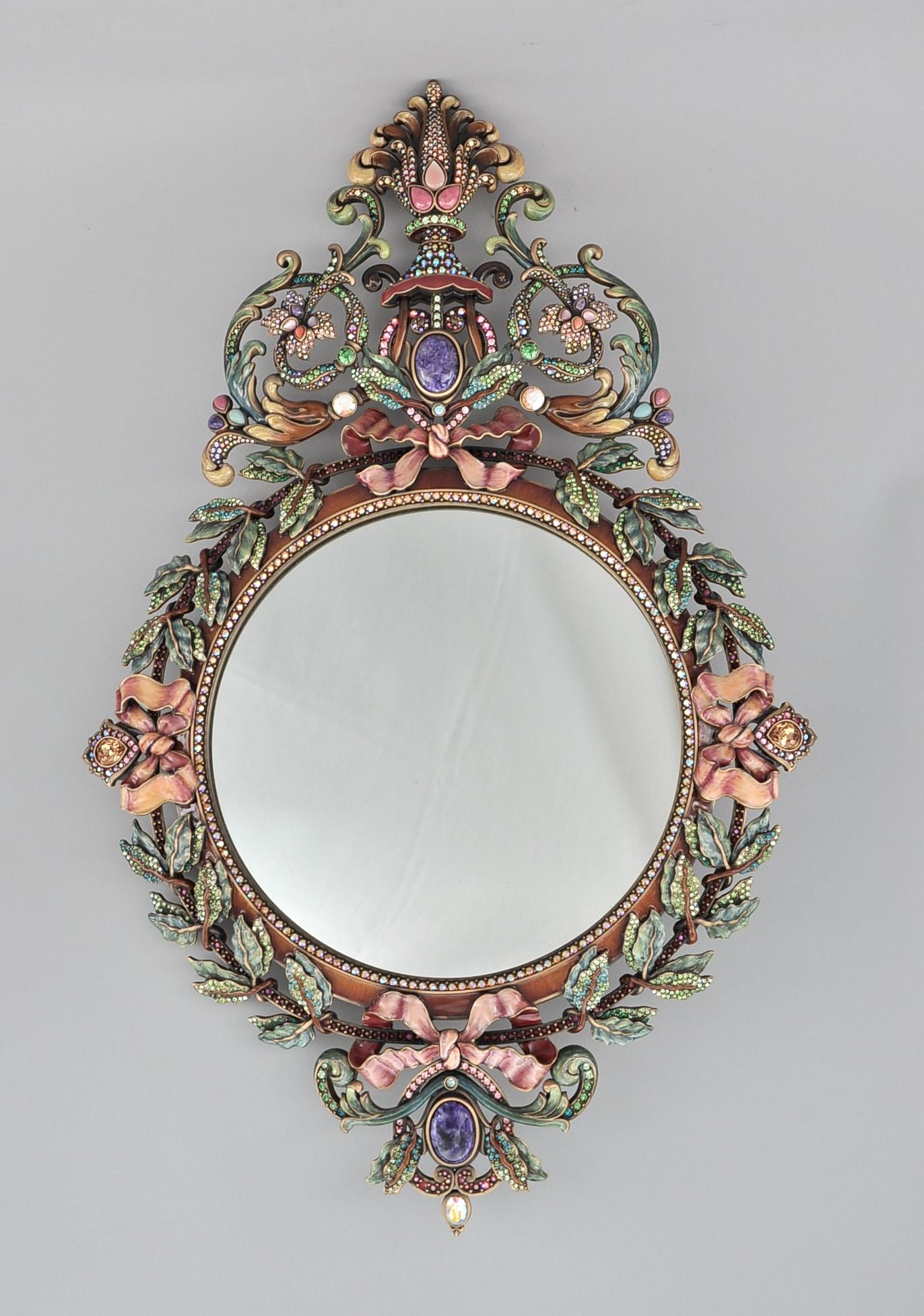 Jay Strongwater French Baroque Style Wall Mirror 112109 Sold Throughout Baroque Style Mirrors (View 13 of 15)