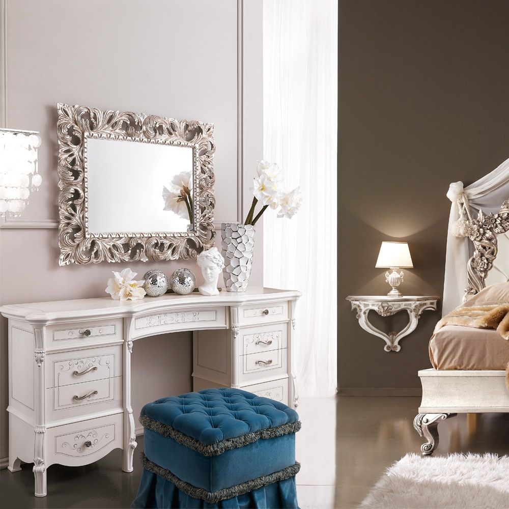 Large Designer Italian Dressing Table Juliettes Interiors Throughout Decorative Dressing Table Mirrors (View 12 of 15)