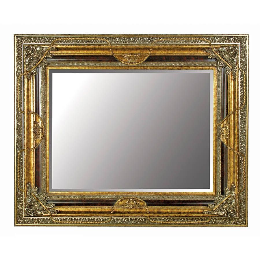 Large Gold Mirror With Black Details Out There Interiors Intended For Large Ornate Gold Mirror (View 11 of 15)