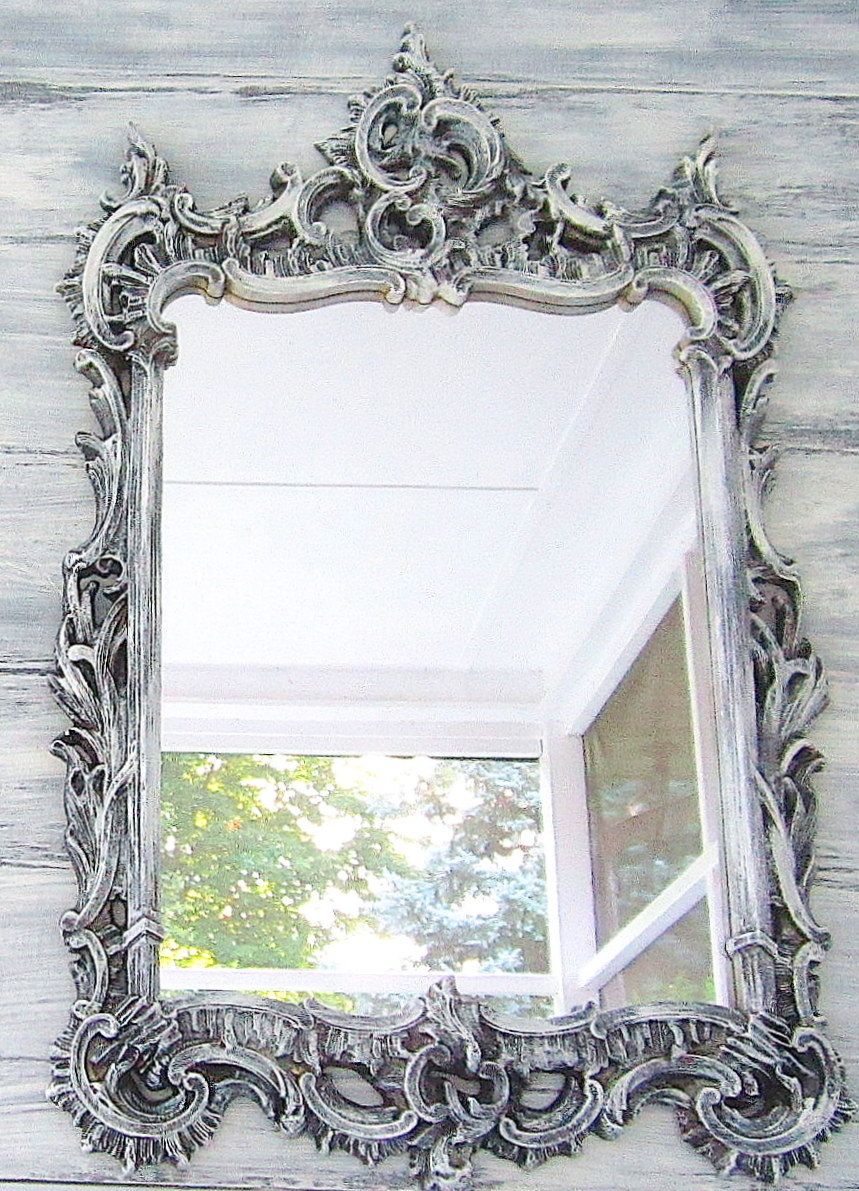 Large Ornate Vintage Mirror Wall Mirror Ornate Gilded Frame For Long Vintage Mirror (View 6 of 15)